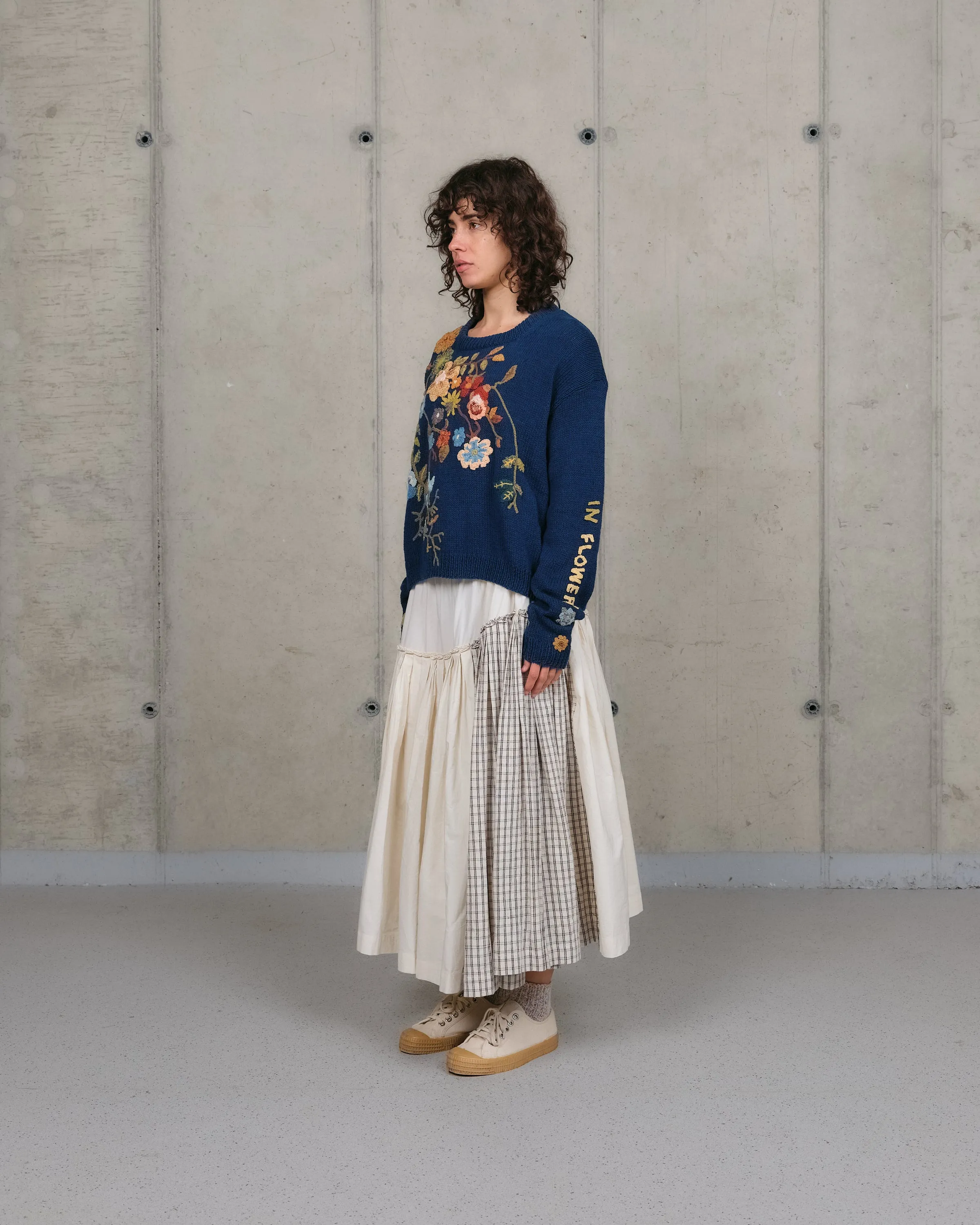 Piper Knit Jumper - Indigo Earth Laughs sold by Story Mfg. product image thumbnail 4