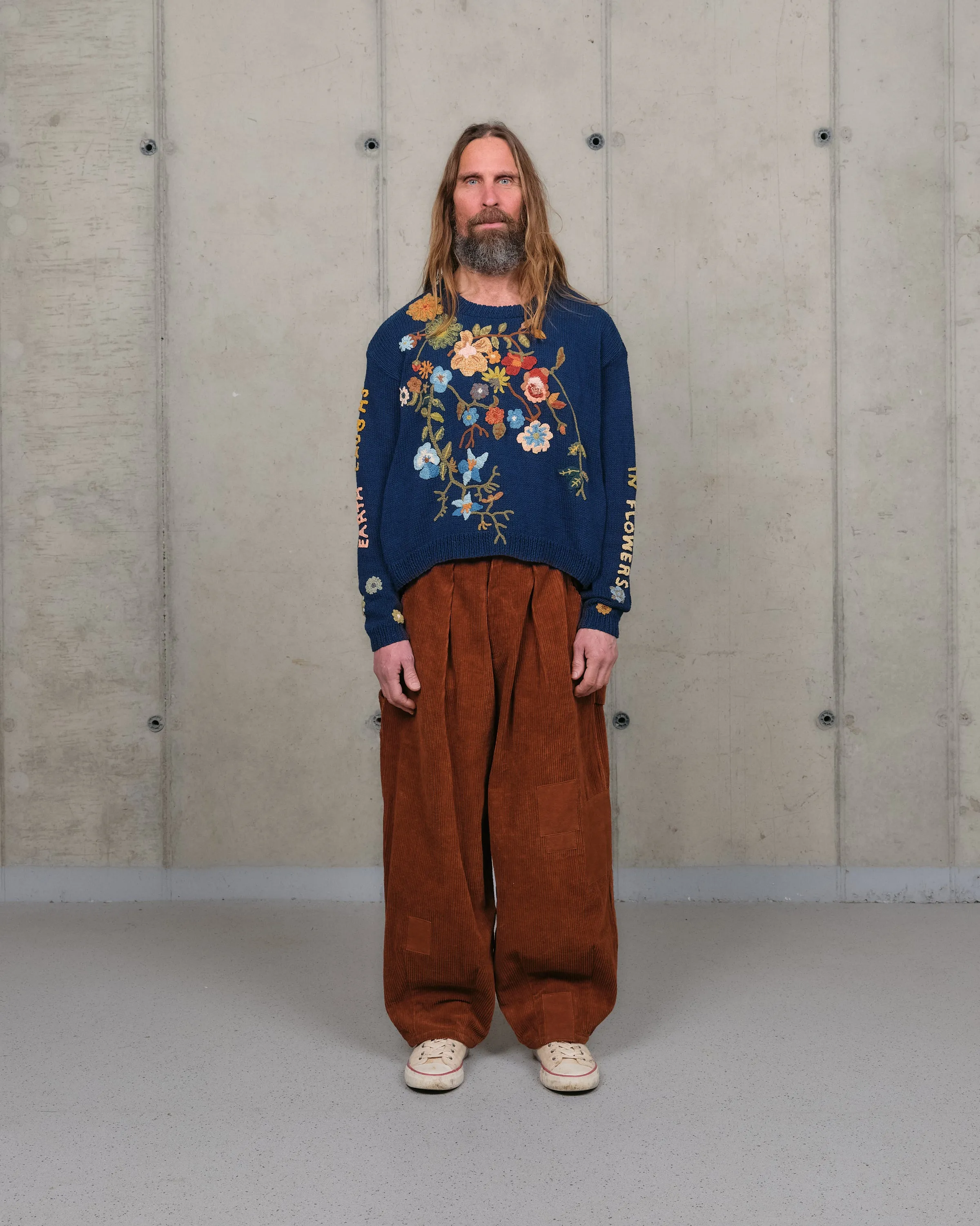 Piper Knit Jumper - Indigo Earth Laughs sold by Story Mfg. product image thumbnail 2