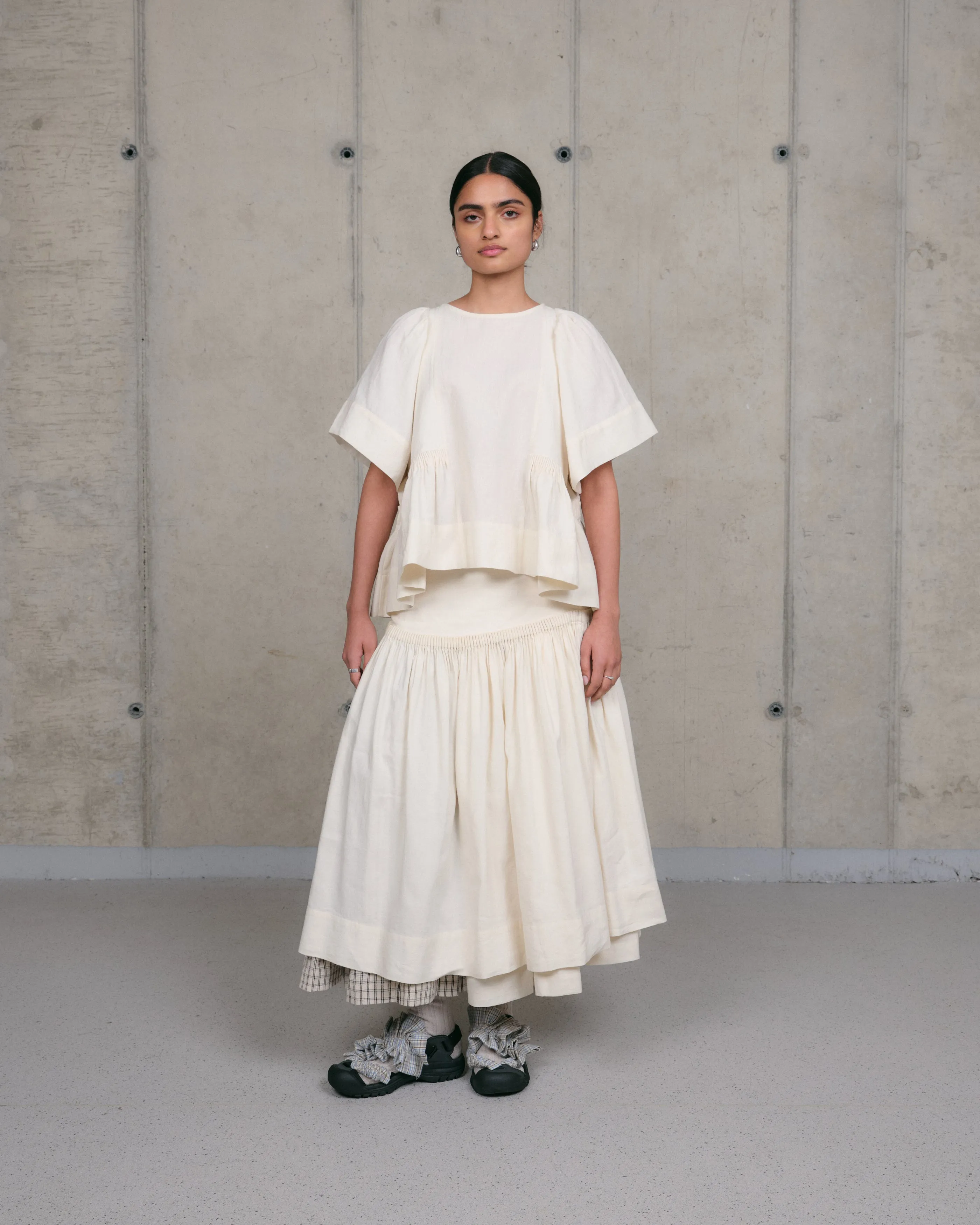 Driftwood Skirt - Ecru Handloom sold by Story Mfg. product image thumbnail 2