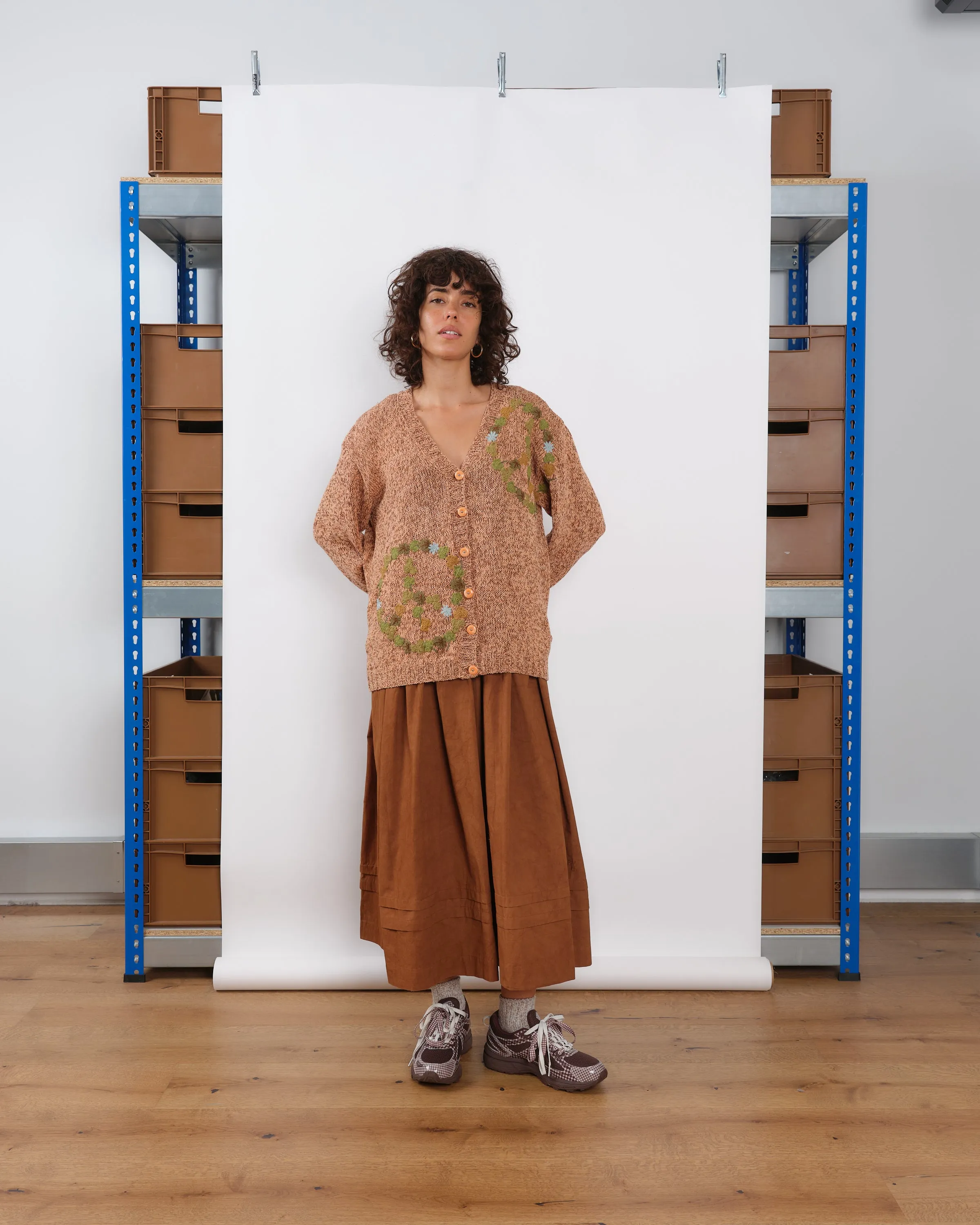 Twinsun Knit Cardigan - Pink Peace sold by Story Mfg. product image thumbnail 3