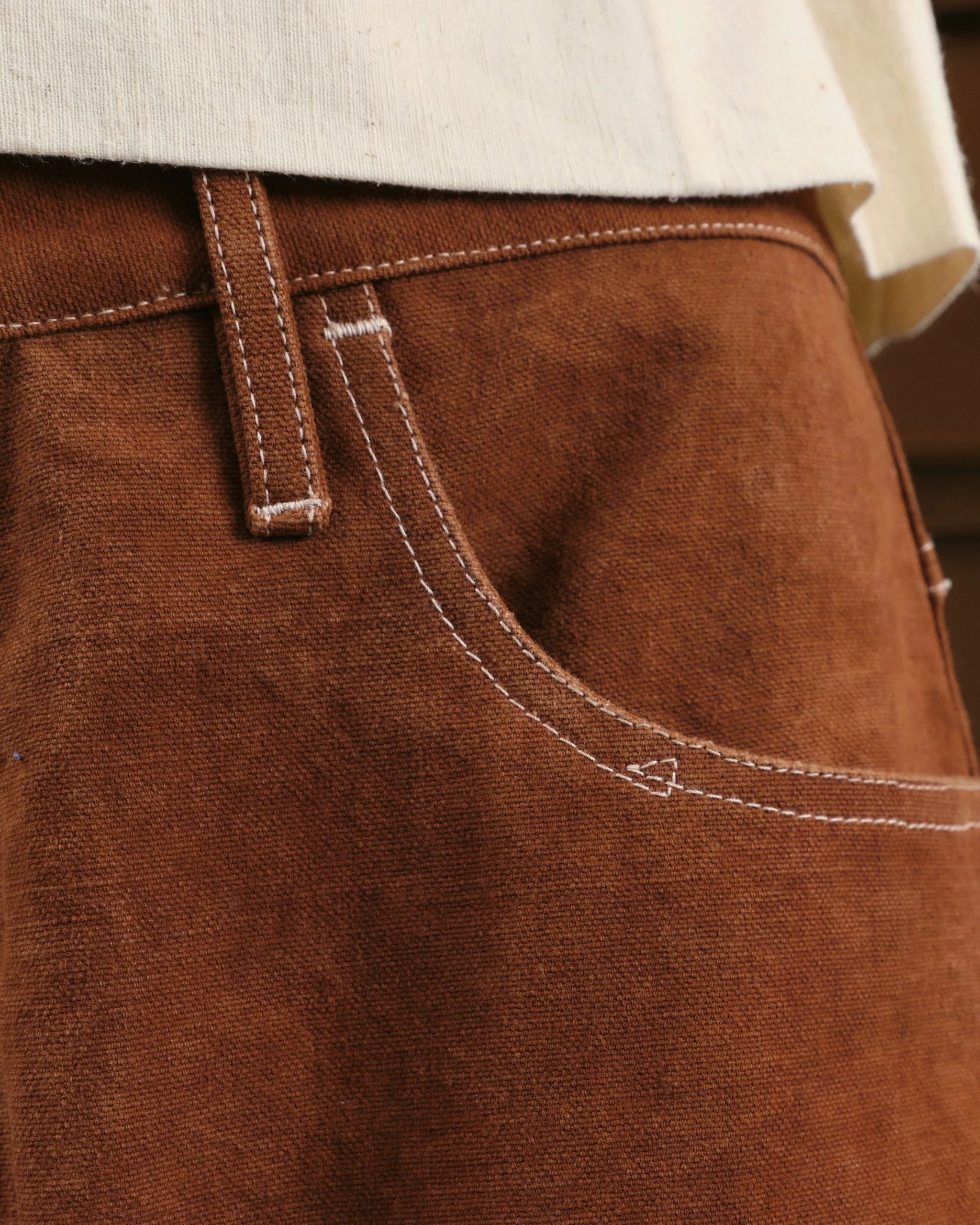 Poetry Pants - Brown Wonky-Wear sold by Story Mfg. product image thumbnail 5