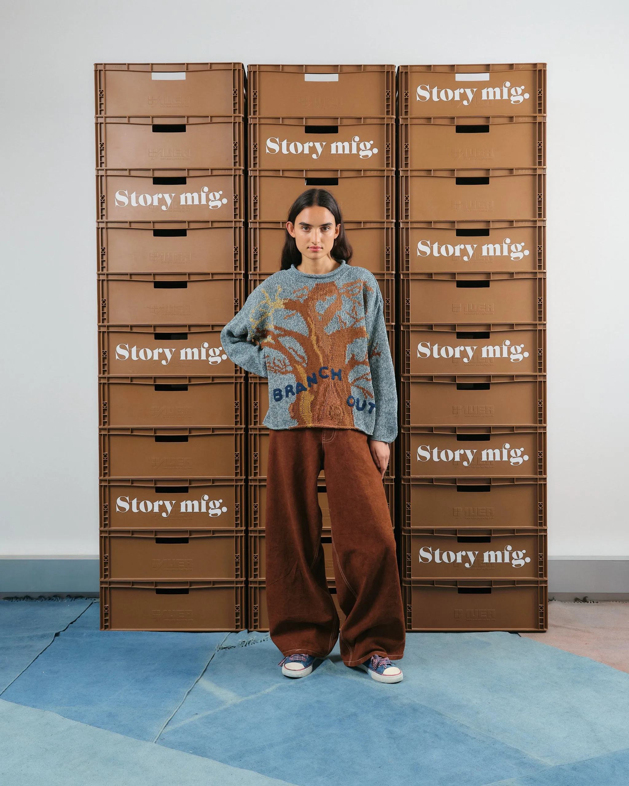 Home Pants - Brown Wonky-Wear sold by Story Mfg. product image thumbnail 5