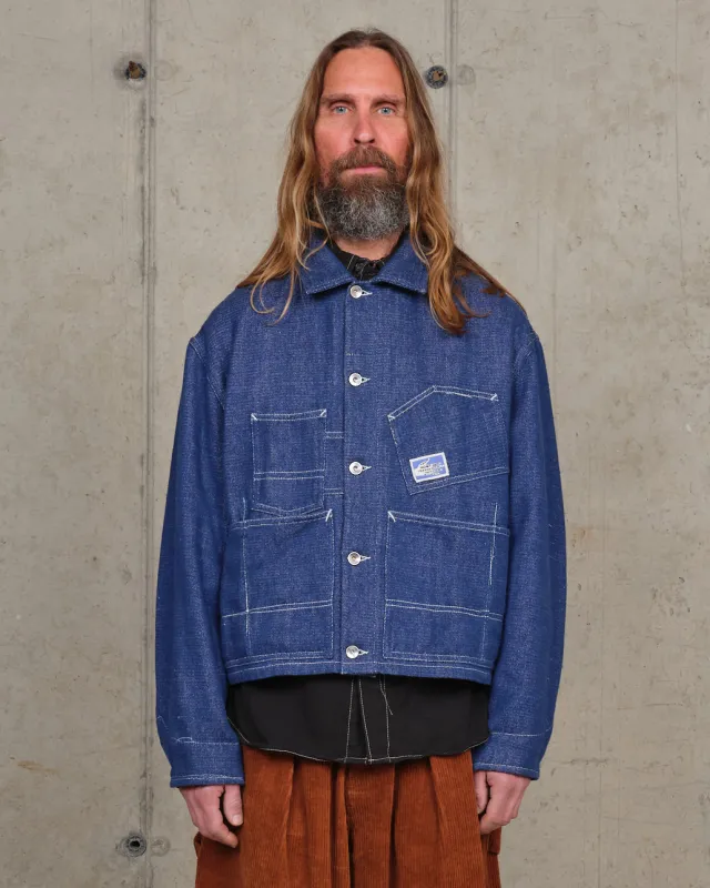 Station Jacket - Handloom Selvedge Denim sold by Story Mfg.