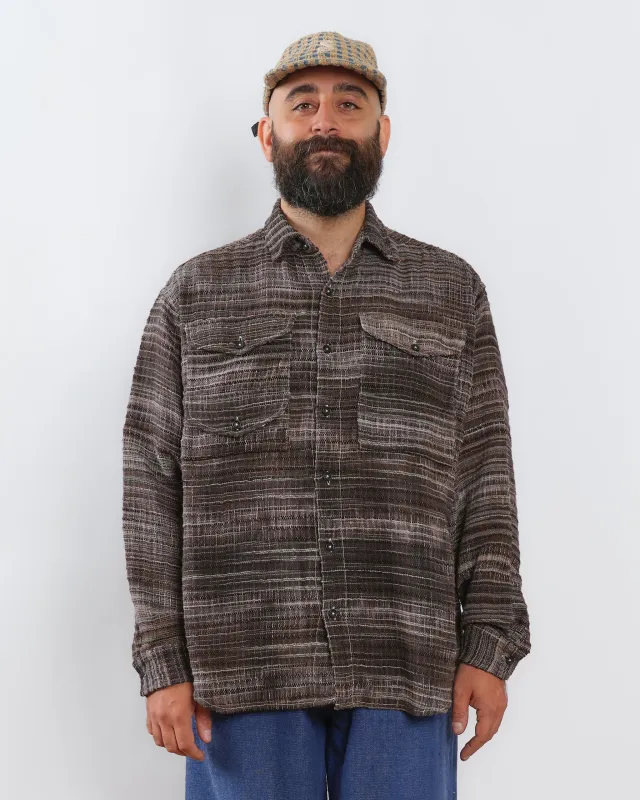 Harvest Shirt - Grey Handloom made by Story Mfg.