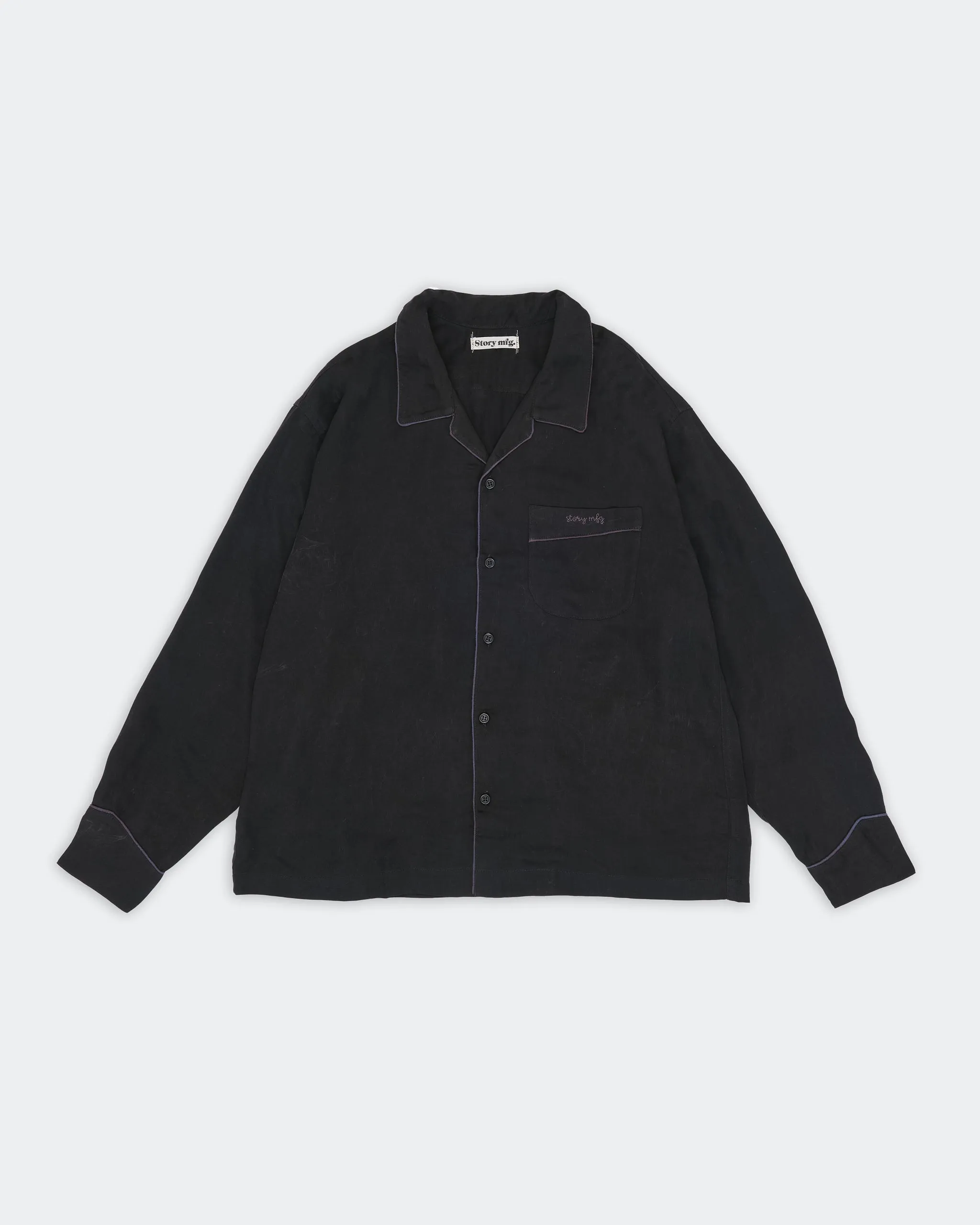 PJ Shirt - Black Tencel sold by Story Mfg. product image thumbnail 3