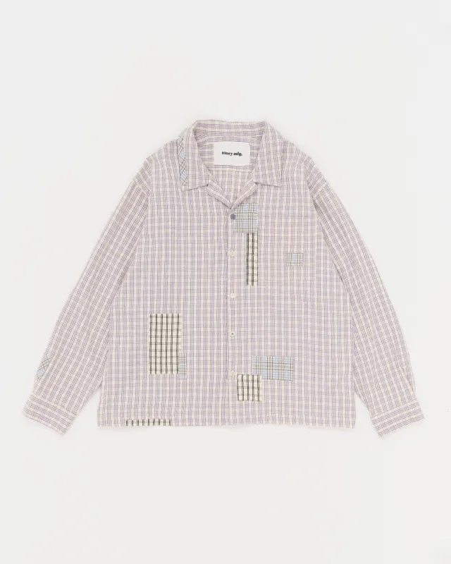 Greetings Shirt LS - Purple Picnic sold by Story Mfg.