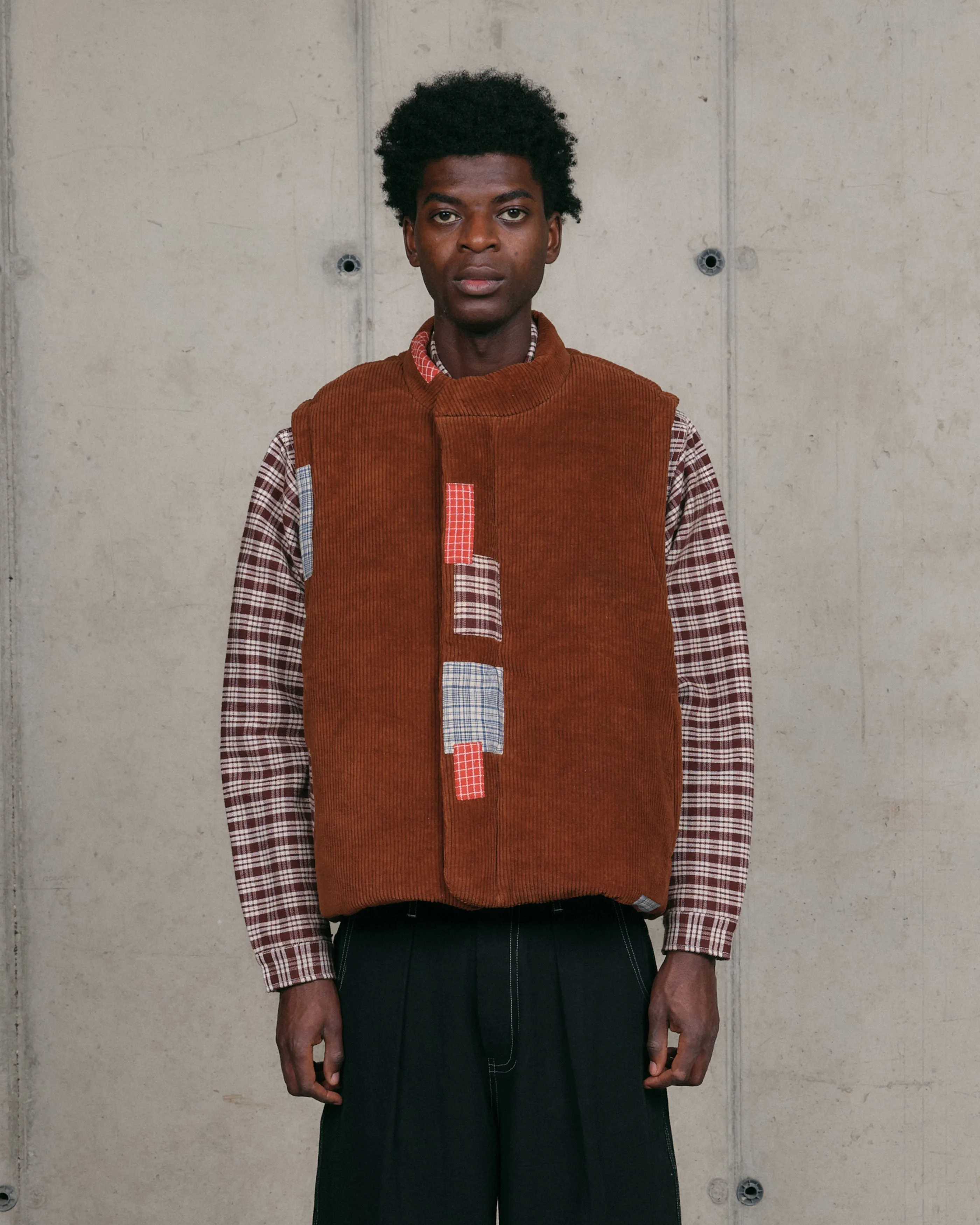 Sahab Vest - Scarecrow Puffy sold by Story Mfg.