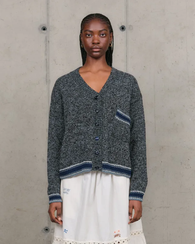 Bulb Cardigan - Twisted Black sold by Story Mfg.