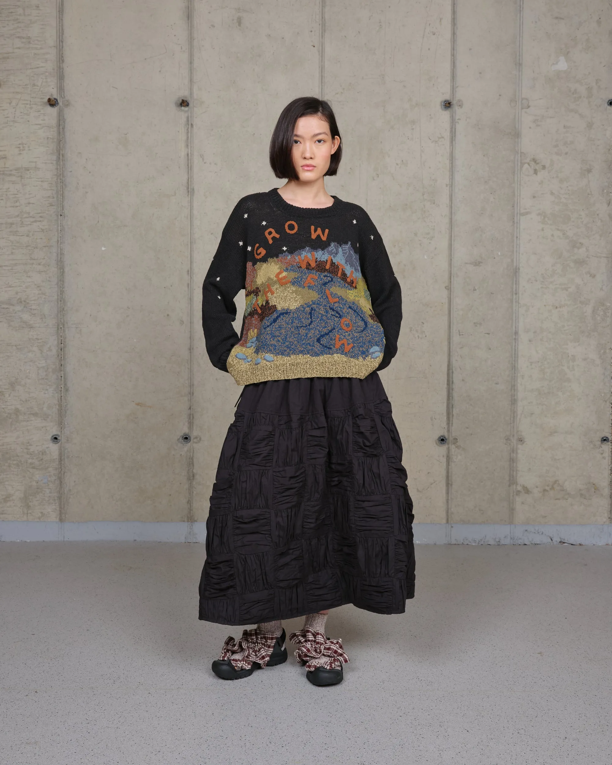 Foxglove Skirt - Interstellar Patchwork sold by Story Mfg. product image thumbnail 3