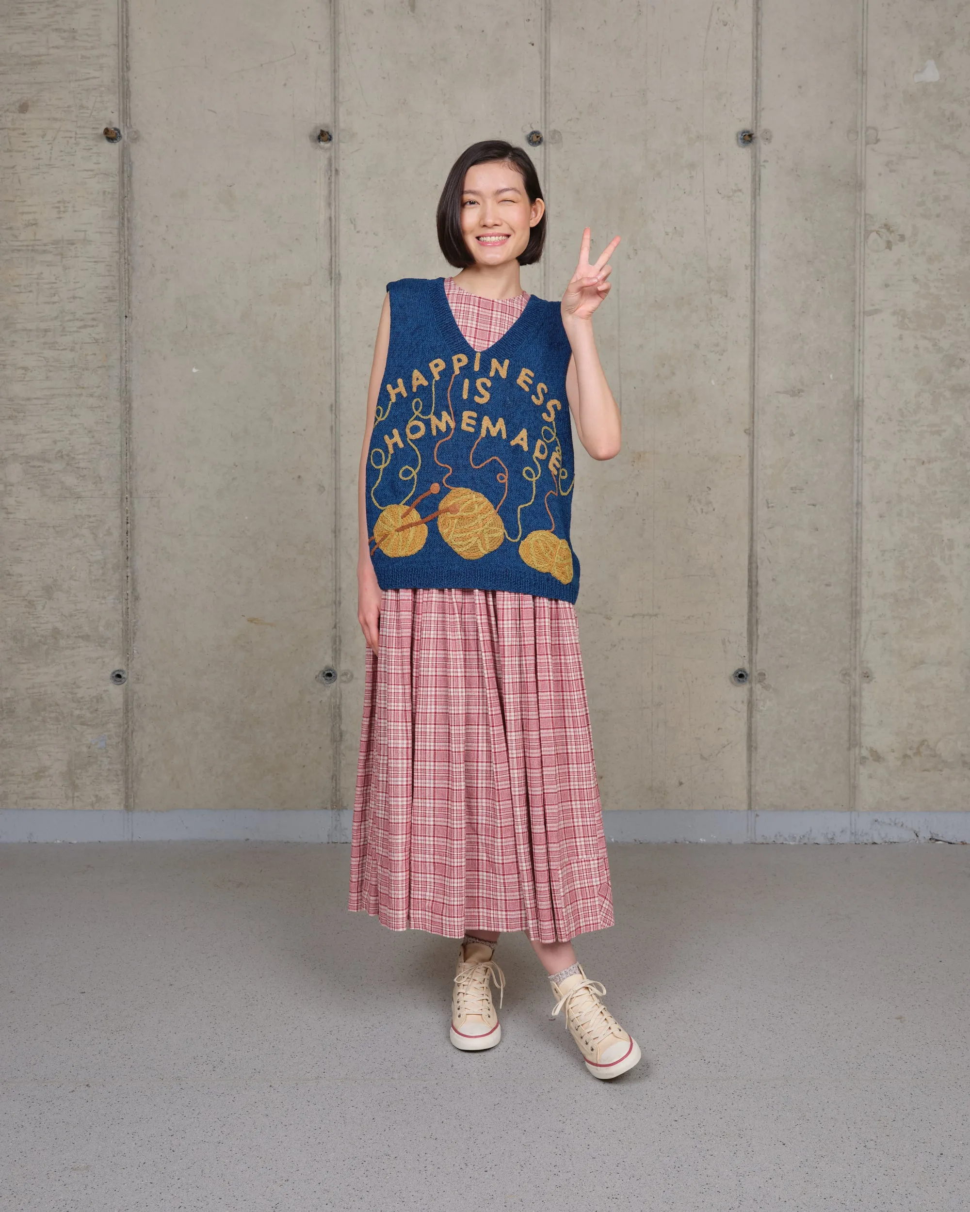 Party Knit Vest - Indigo Homemade sold by Story Mfg. product image thumbnail 2