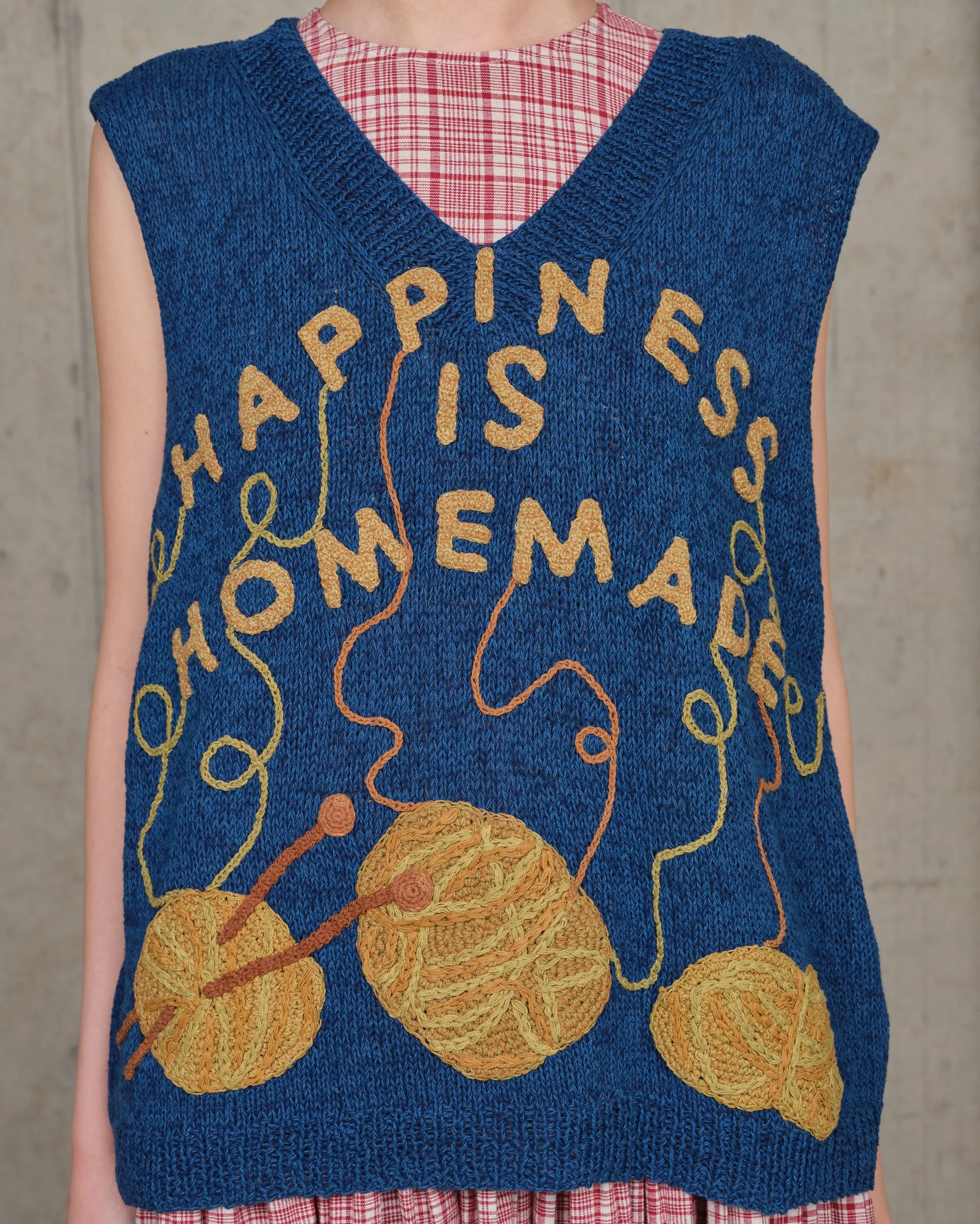 Party Knit Vest - Indigo Homemade sold by Story Mfg. product image thumbnail 5