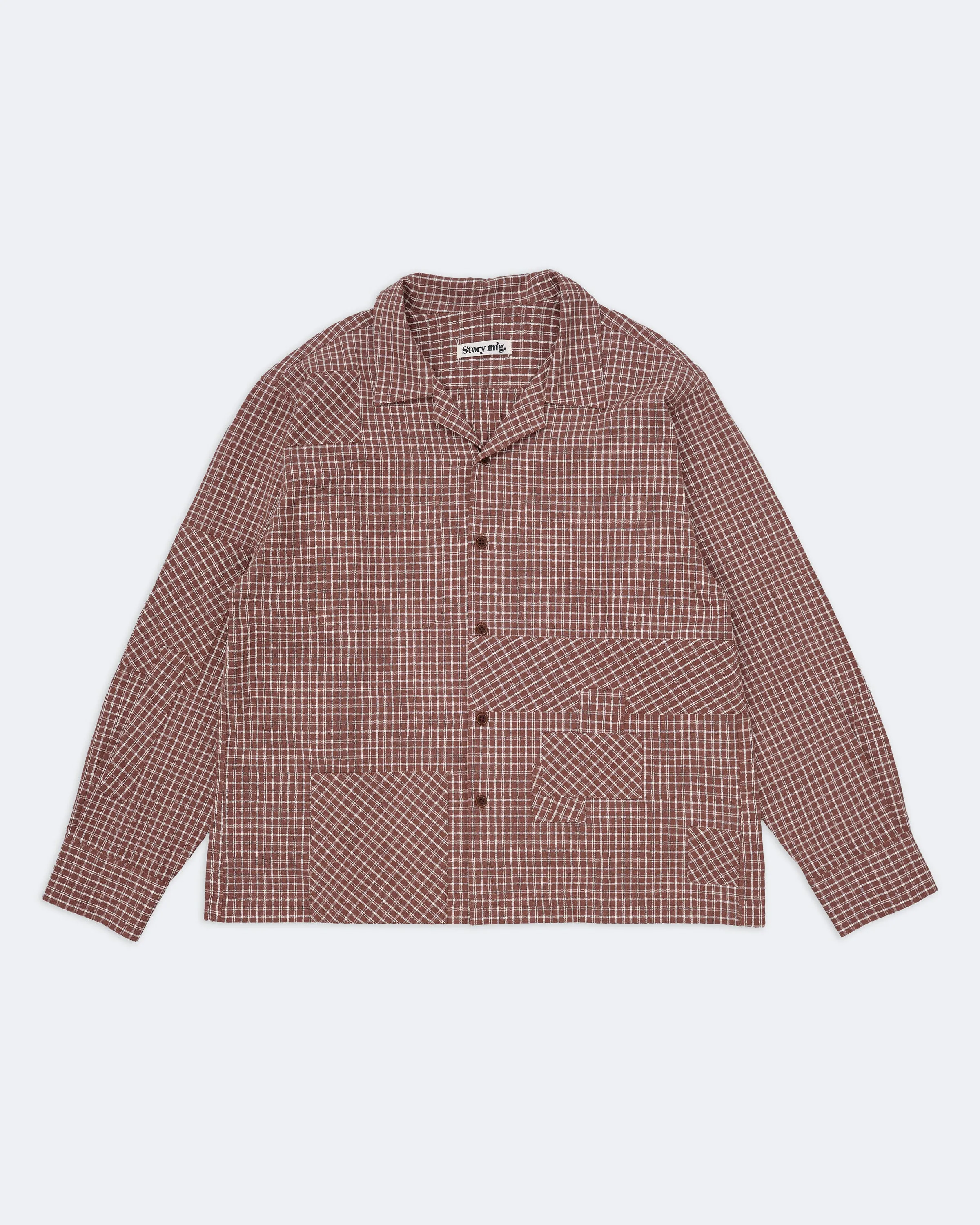 PA Shirt LS - Brown Check sold by Story Mfg. product image thumbnail 2