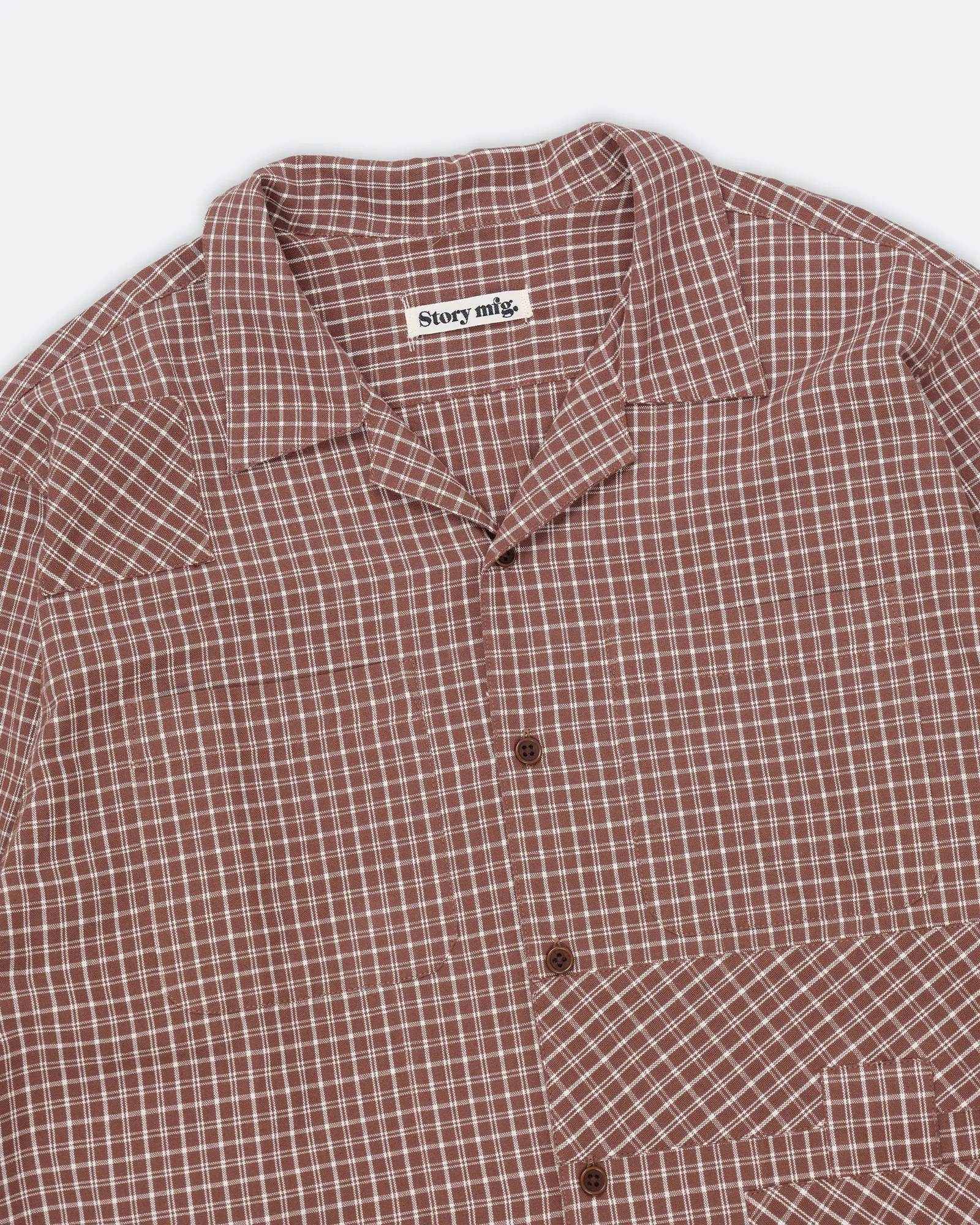 PA Shirt LS - Brown Check sold by Story Mfg. product image thumbnail 4