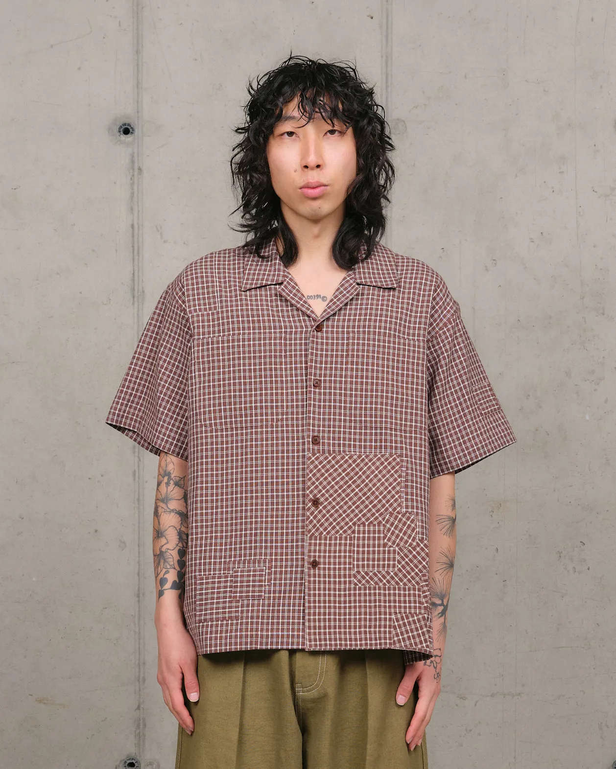 PA Shirt SS - Brown Check sold by Story Mfg.