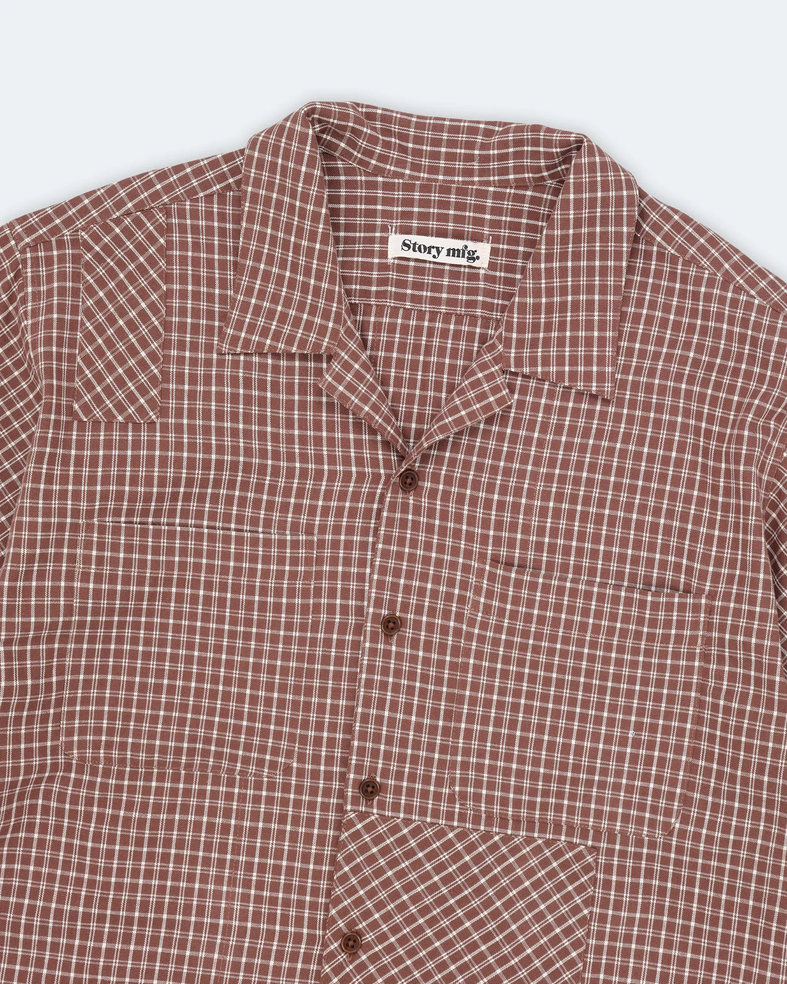 PA Shirt SS - Brown Check sold by Story Mfg. product image thumbnail 5