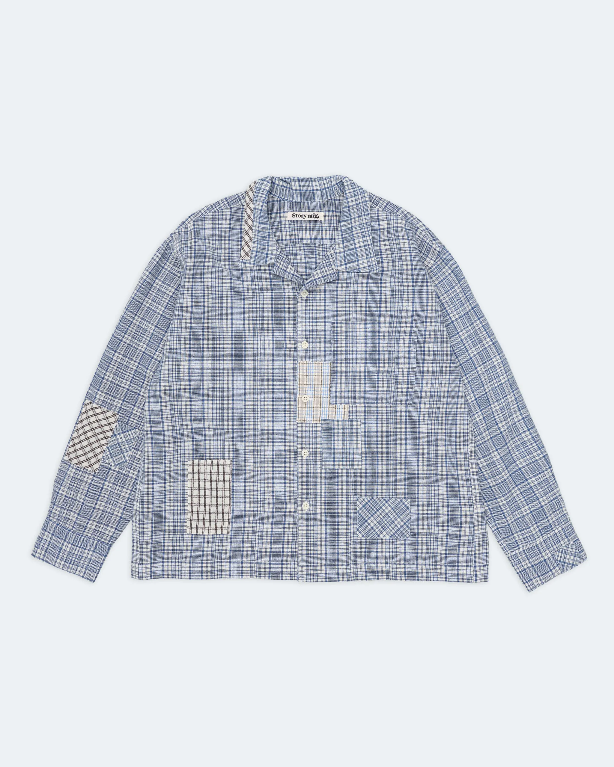 Greetings Shirt LS - Indigo Check Picnic sold by Story Mfg. product image thumbnail 3