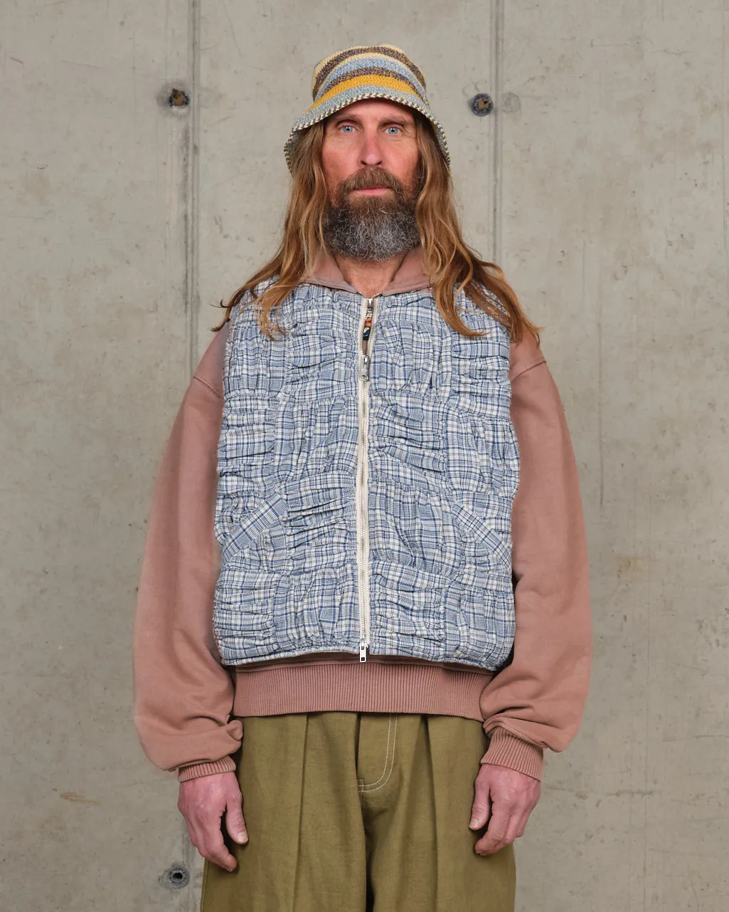 Pluto Vest - Interstellar Patchwork sold by Story Mfg.