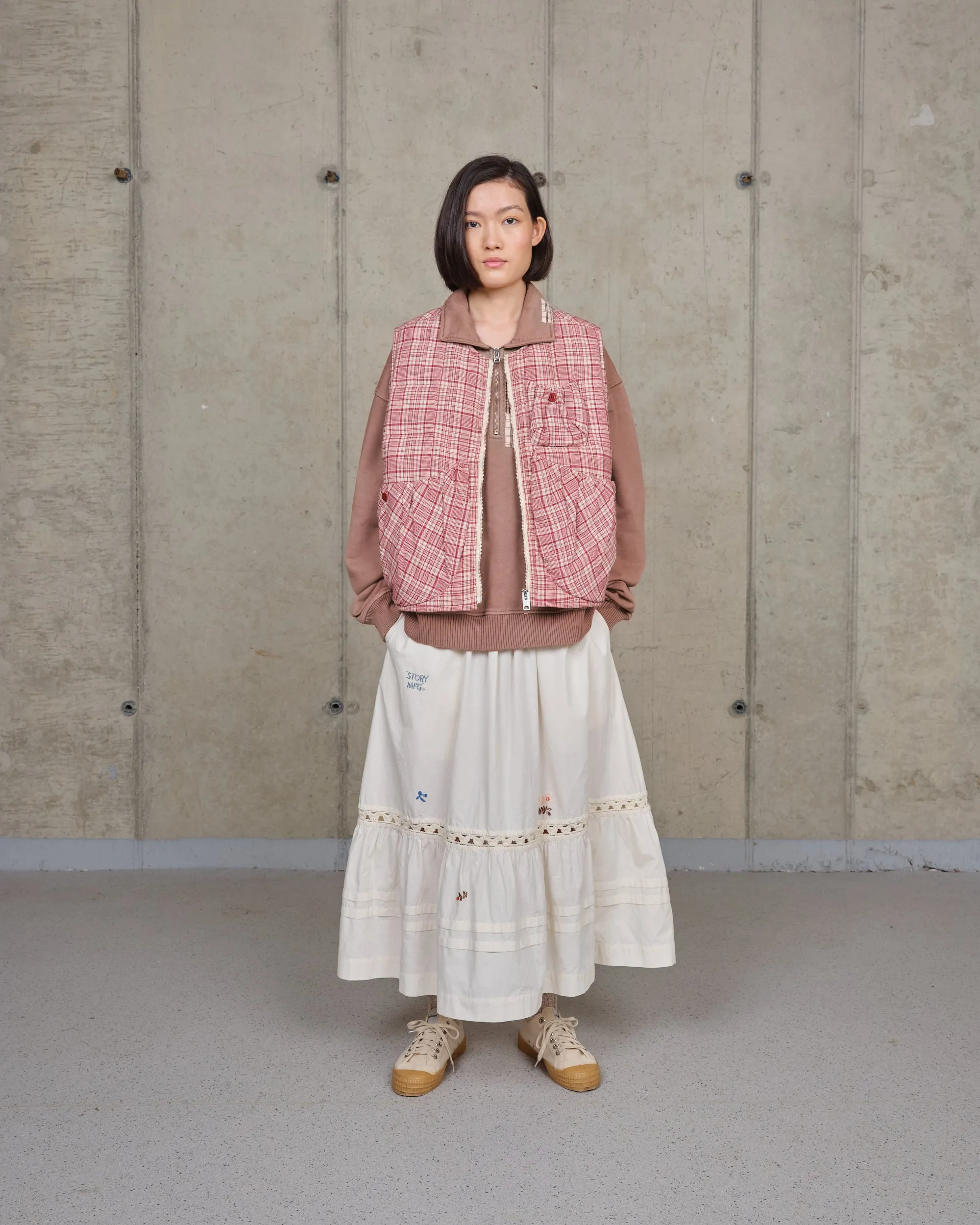 Girolle Vest - Red Check sold by Story Mfg. product image thumbnail 2