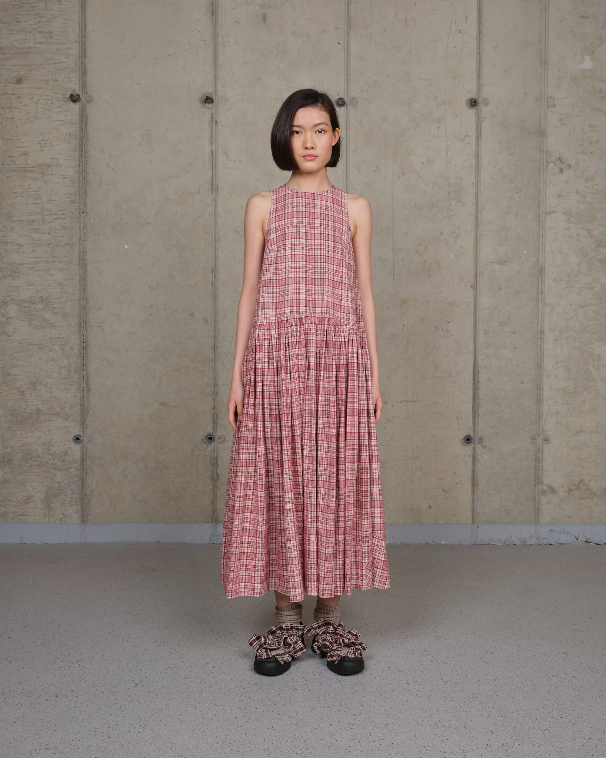 Echo Dress - Red Check Picnic sold by Story Mfg.
