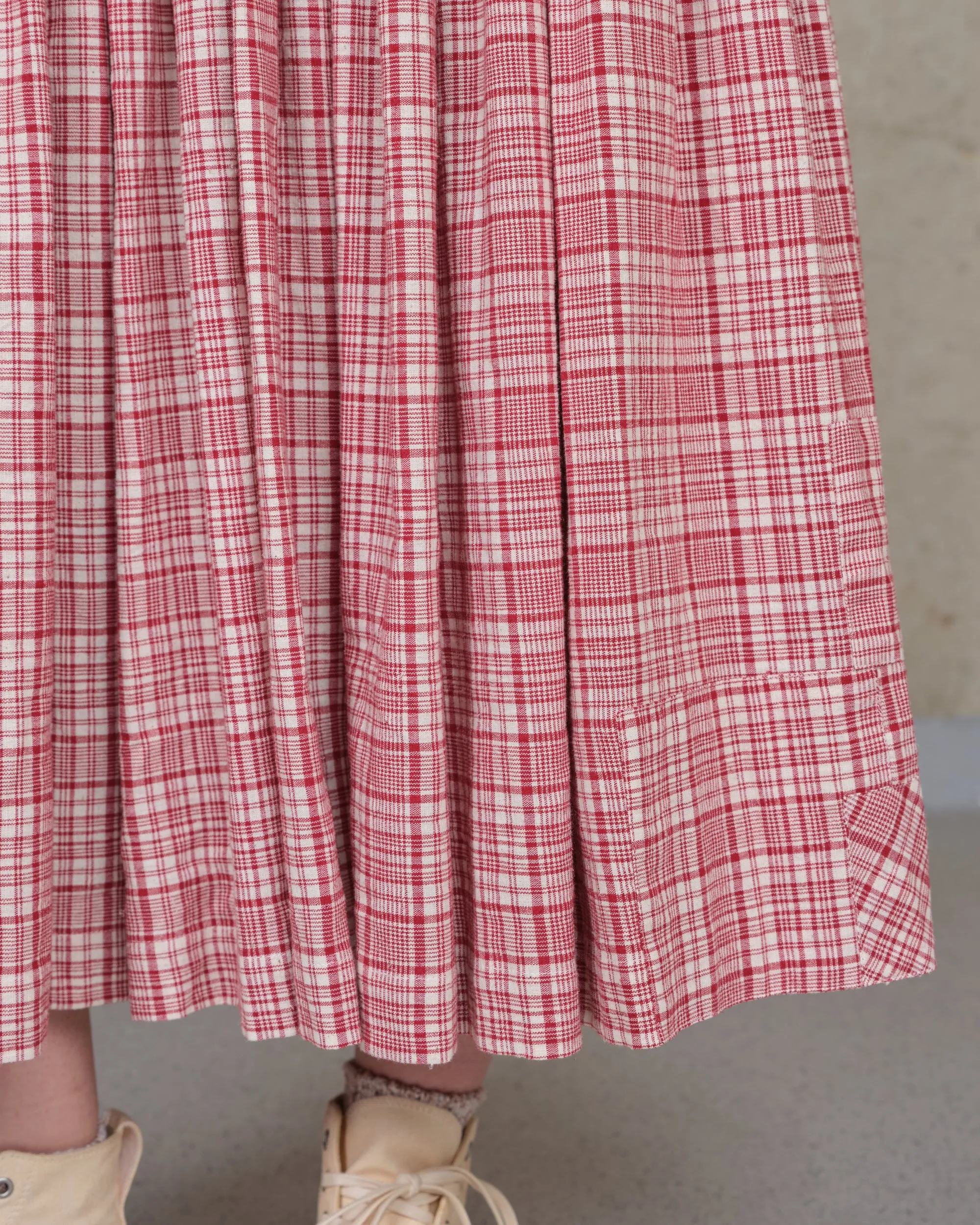 Echo Dress - Red Check Picnic sold by Story Mfg. product image thumbnail 2