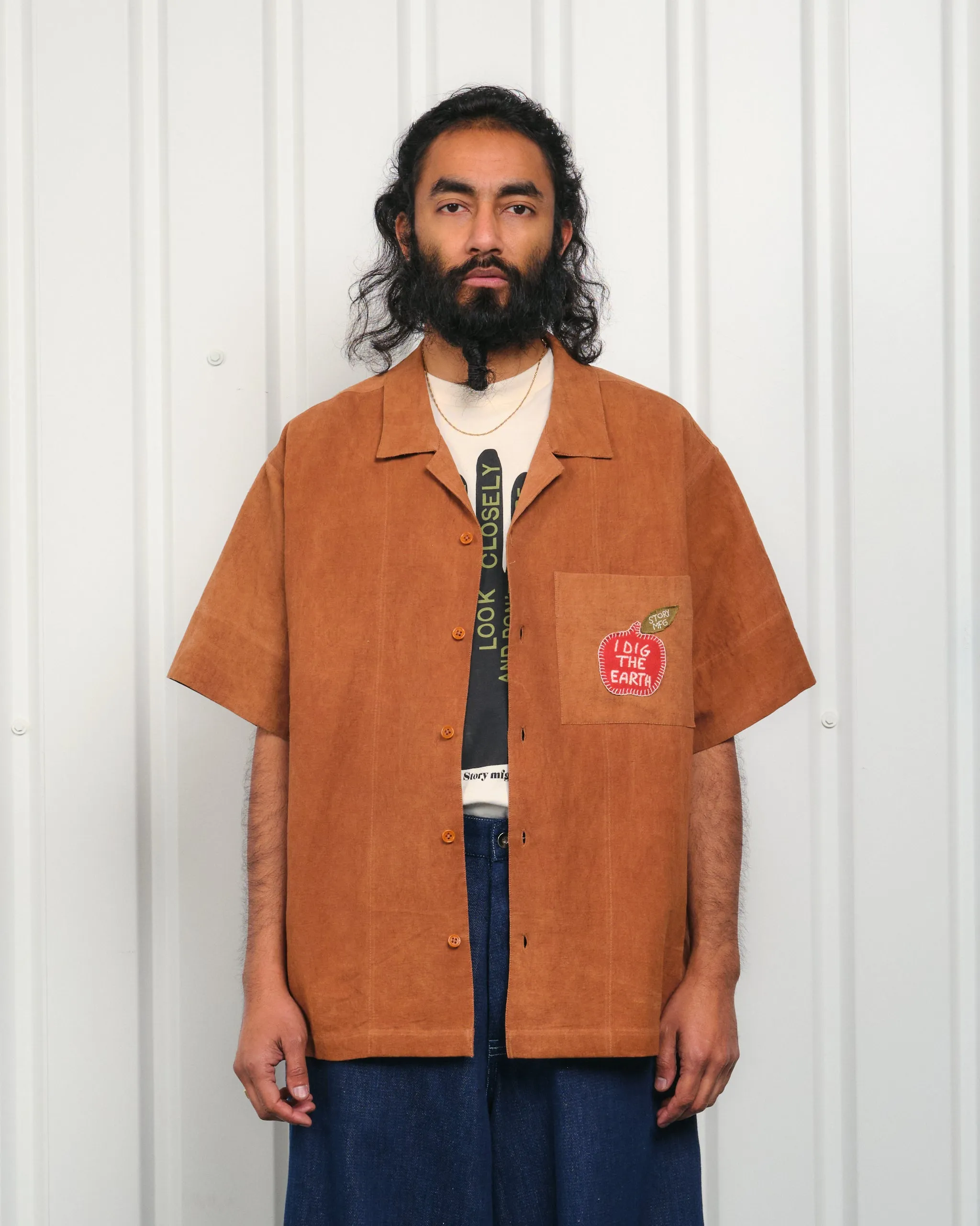 Greetings Shirt SS - Apple sold by Story Mfg.