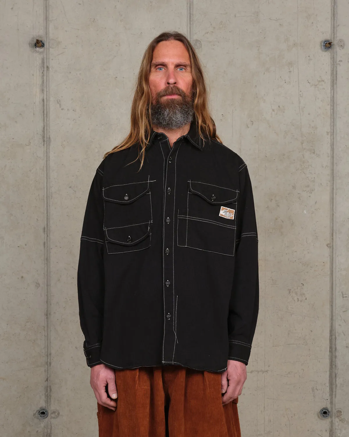 Harvest Shirt - Black Wonky-Wear sold by Story Mfg.