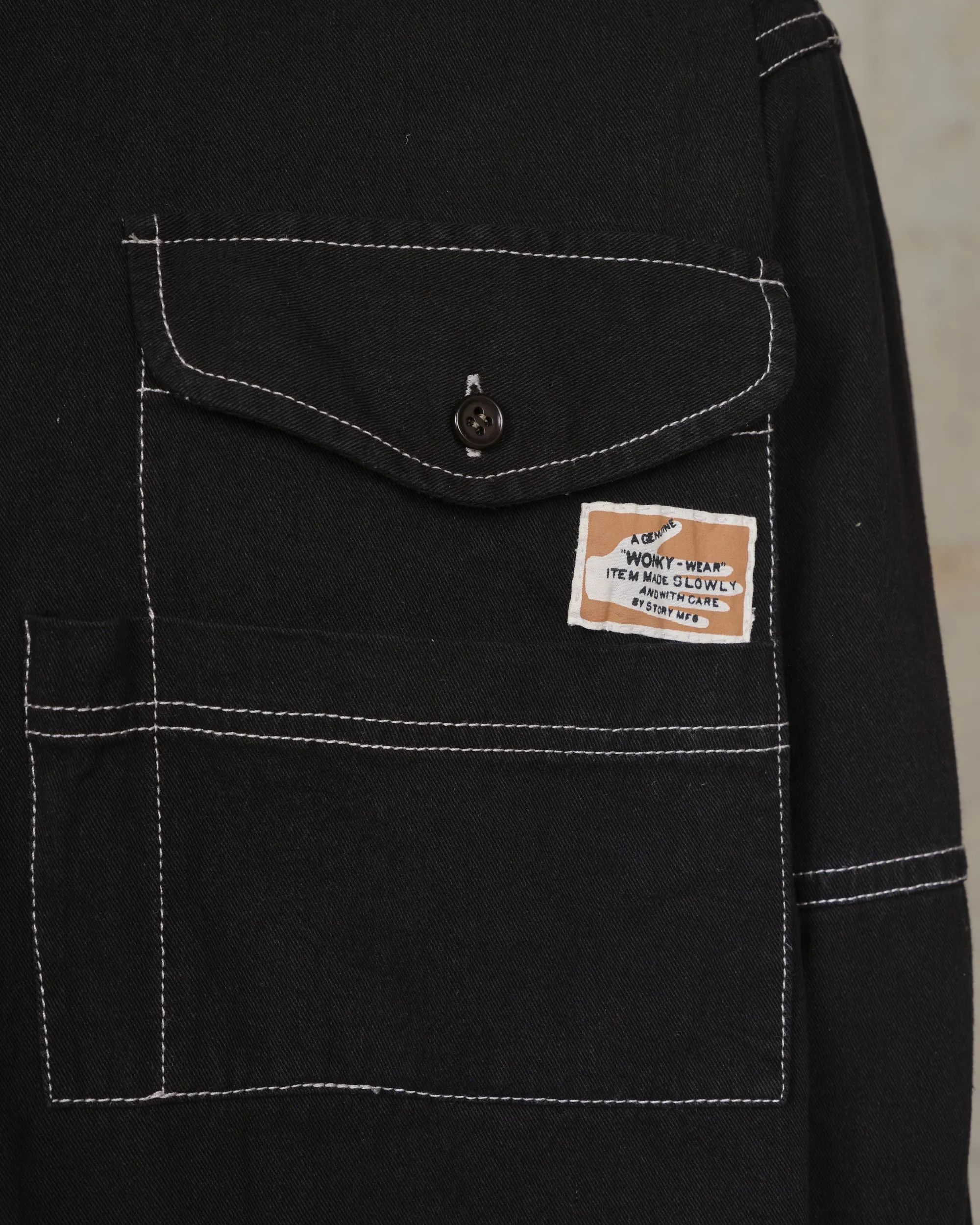 Harvest Shirt - Black Wonky-Wear sold by Story Mfg. product image thumbnail 2