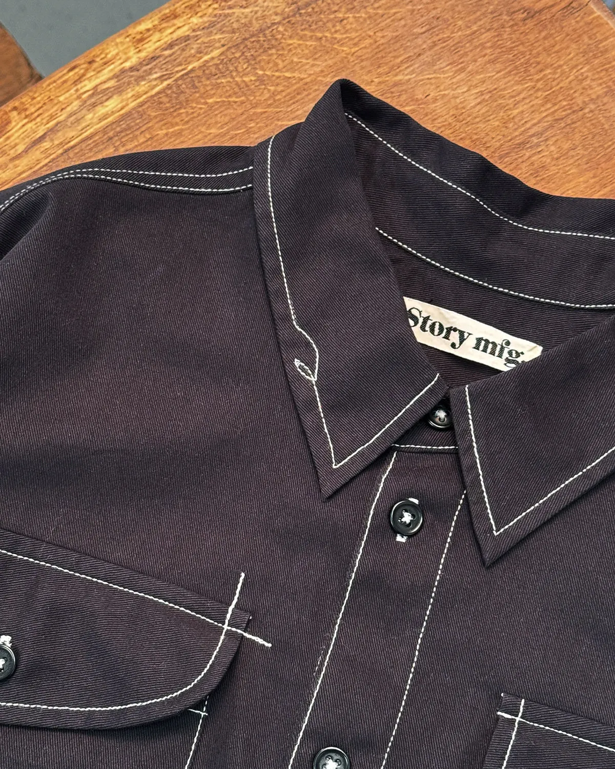 Harvest Shirt - Black Wonky-Wear sold by Story Mfg. product image thumbnail 5
