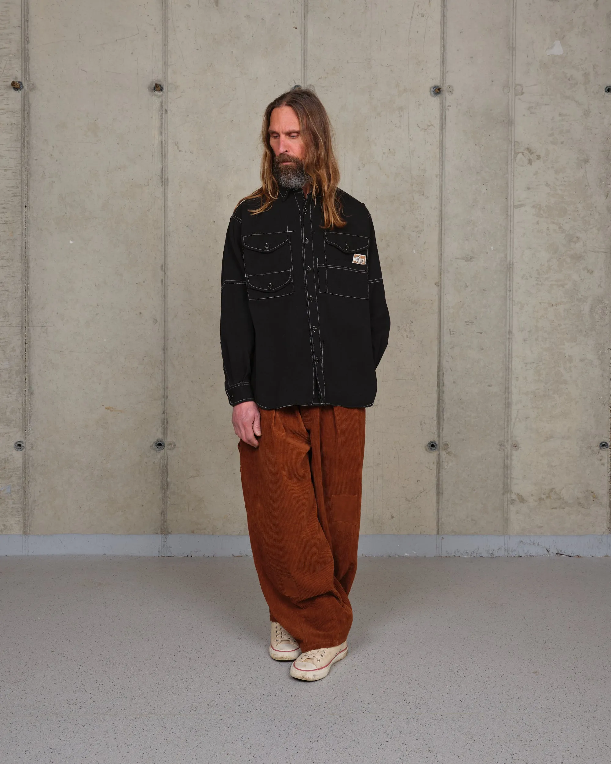 Harvest Shirt - Black Wonky-Wear sold by Story Mfg. product image thumbnail 4