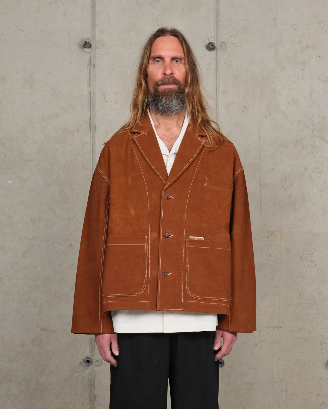 Cove Jacket - Brown Wonky-Wear sold by Story Mfg.