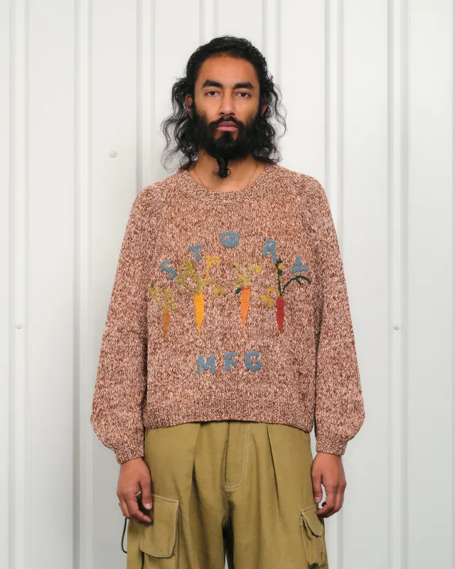 Bulb Knit Jumper - Brown Carrots made by Story Mfg.