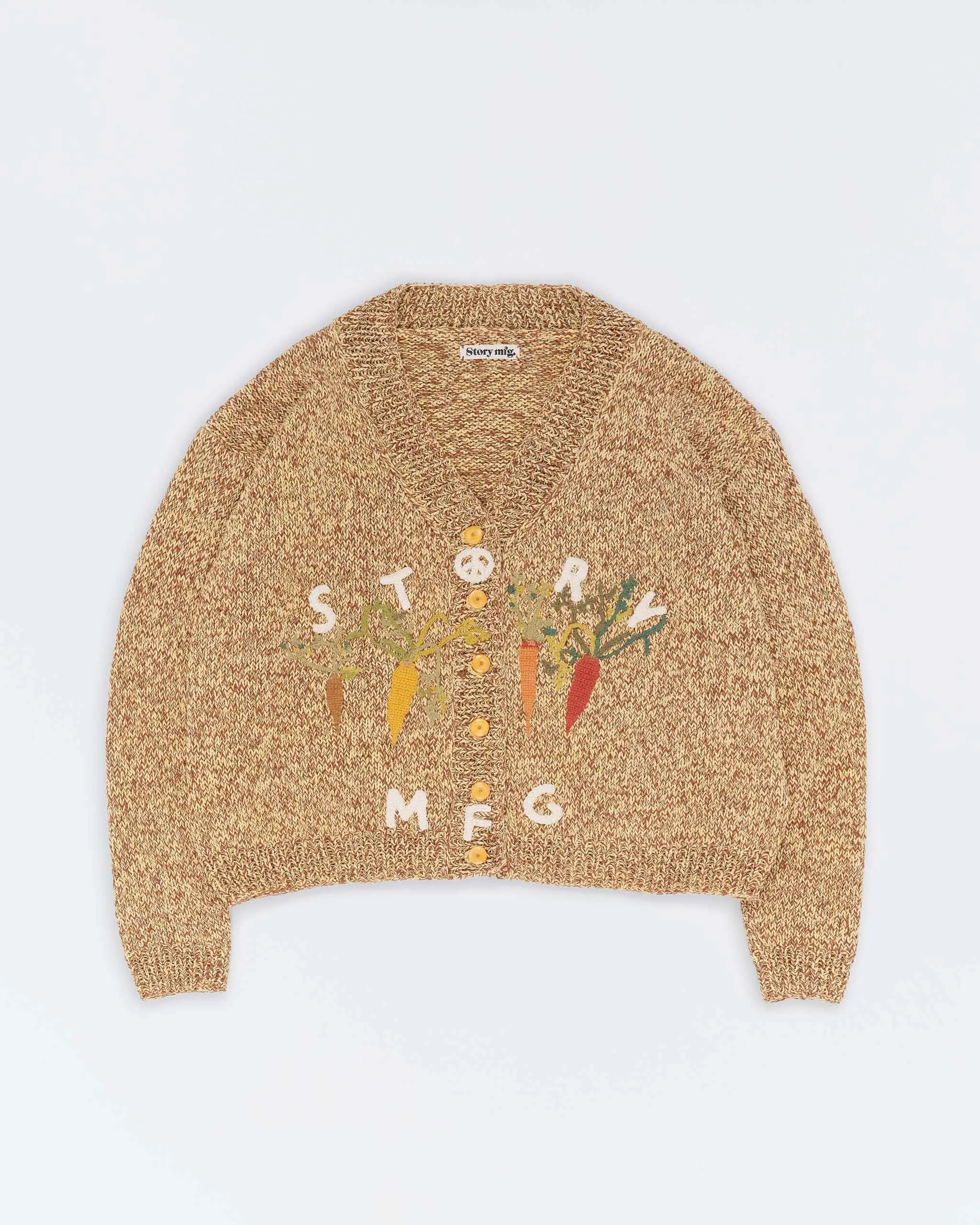 Bulb Knit Cardigan - Jackfruit Carrots sold by Story Mfg. product image thumbnail 3