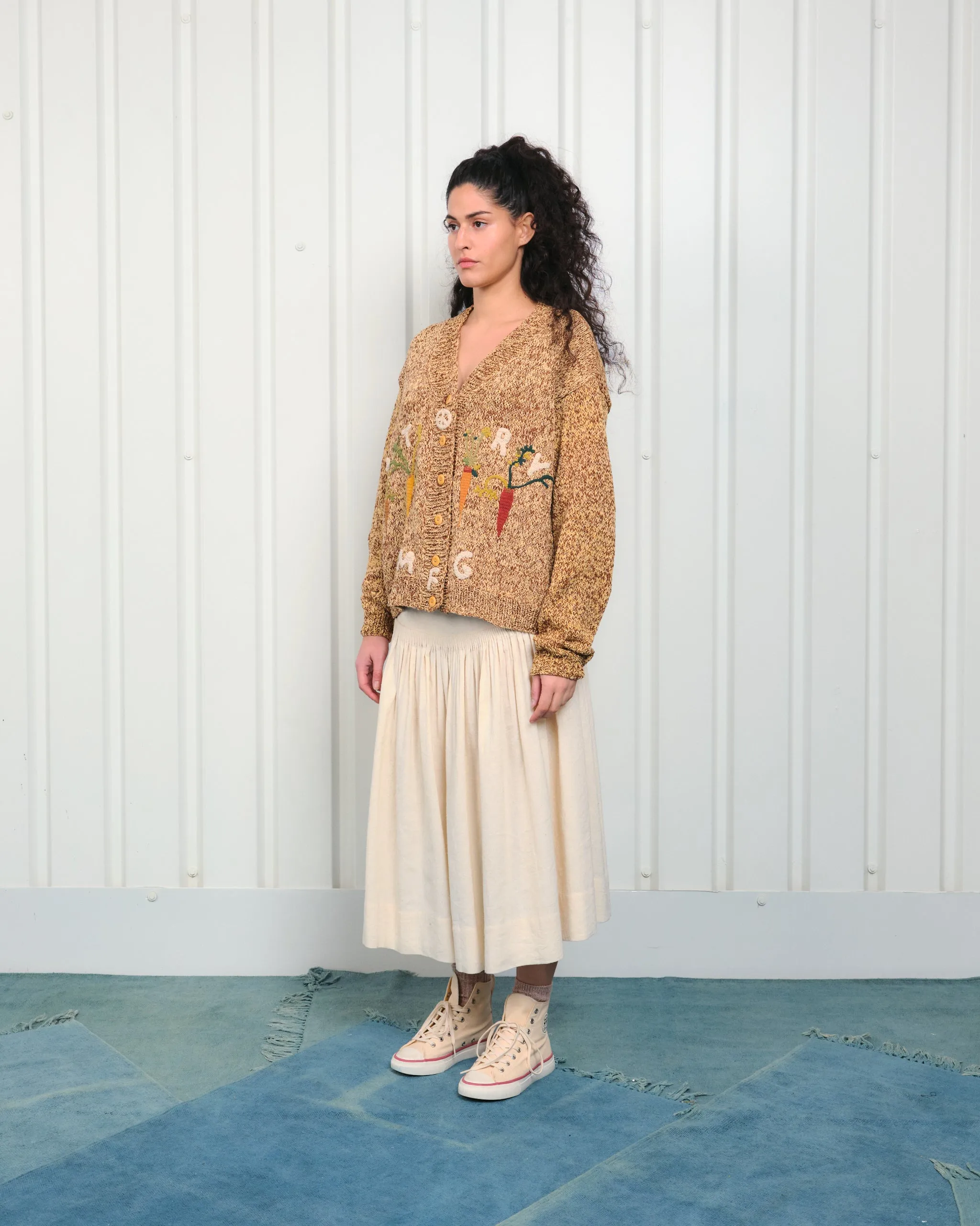 Bulb Knit Cardigan - Jackfruit Carrots sold by Story Mfg. product image thumbnail 4