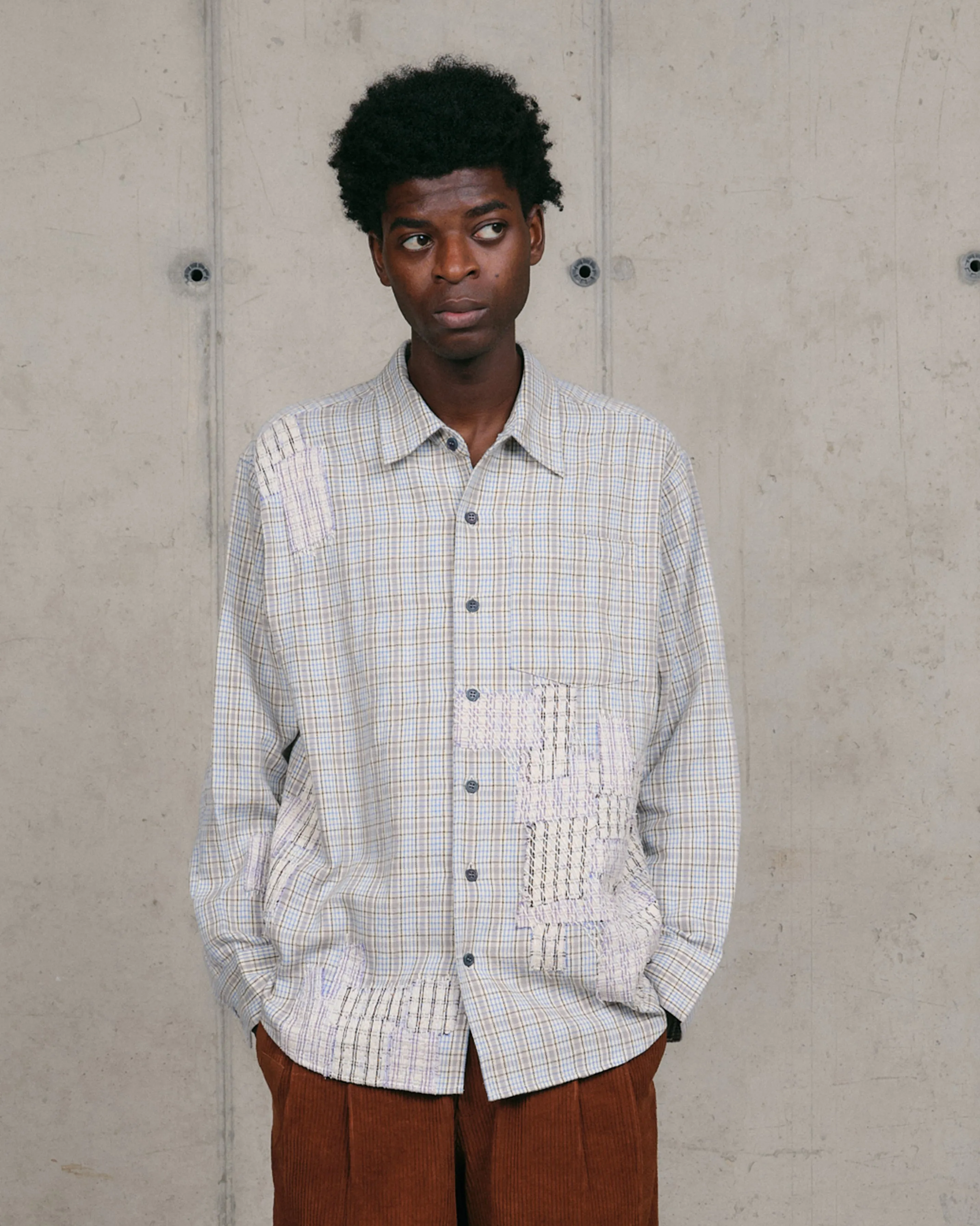 Plane Shirt - Scrap Patchwork sold by Story Mfg.