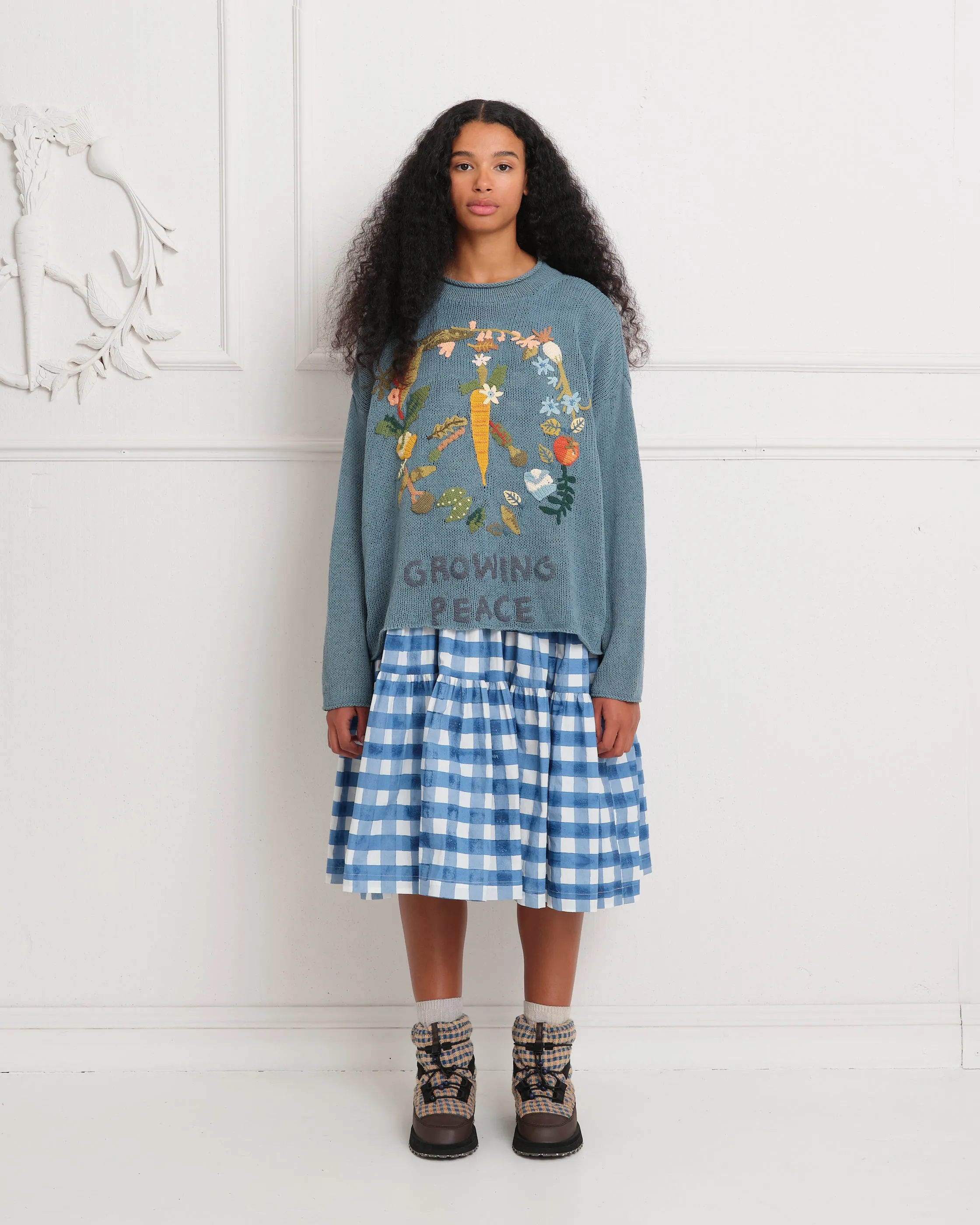Twinsun Knit Rollneck - Purple Growing Peace sold by Story Mfg. product image thumbnail 3