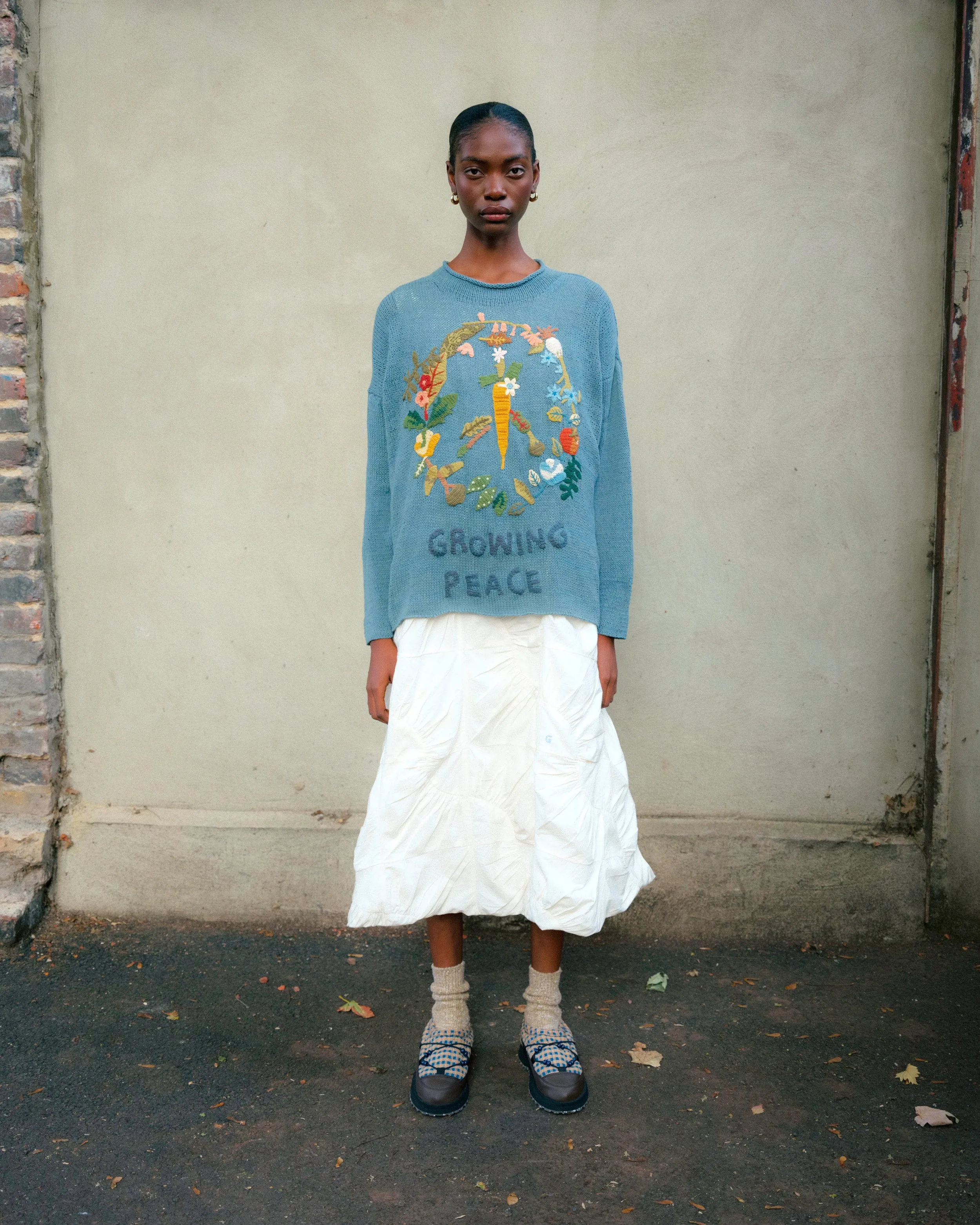 Twinsun Knit Rollneck - Purple Growing Peace sold by Story Mfg. product image thumbnail 2
