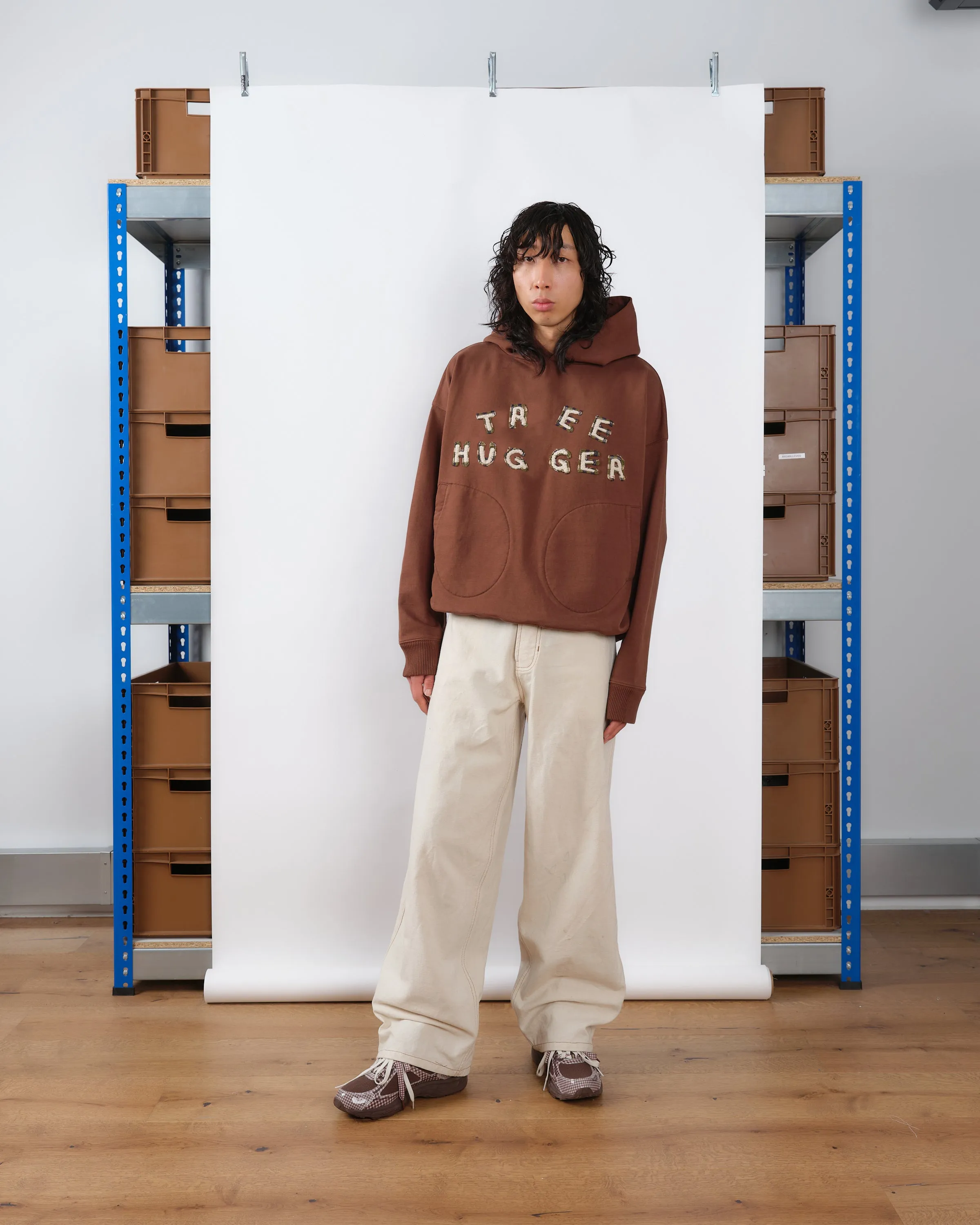 Mitten Hoodie - Brown Tree Hugger sold by Story Mfg. product image thumbnail 2