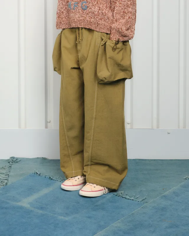 Salt Pants - Olive Contrast Slub made by Story Mfg.