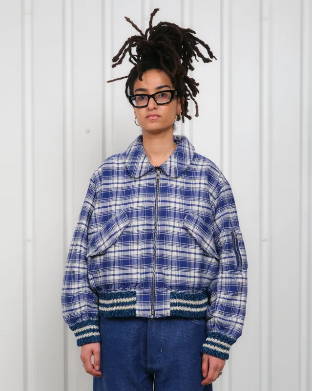 Grain Bomber - Picnic Check Handloom made by Story Mfg.