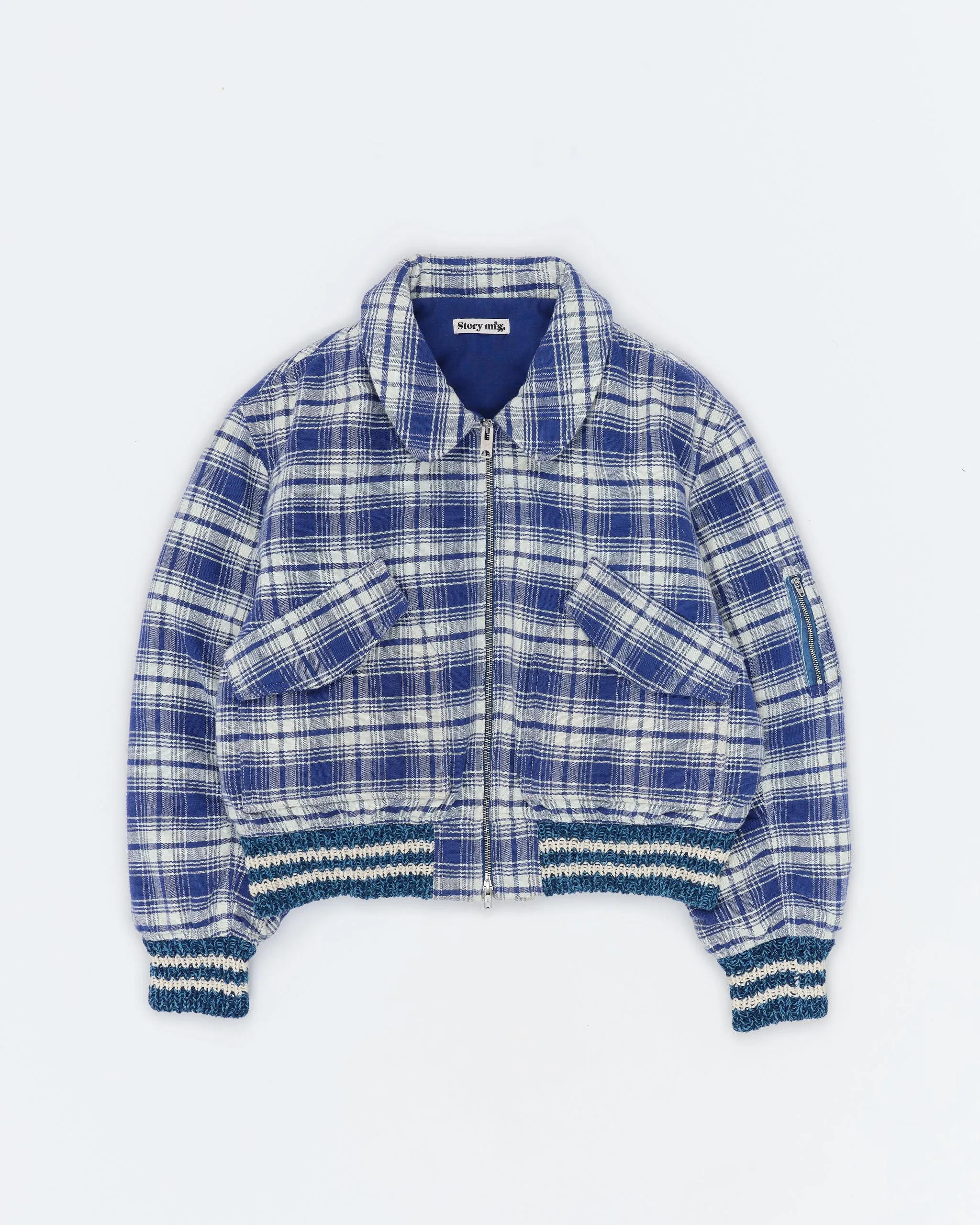 Grain Bomber - Picnic Check Handloom sold by Story Mfg. product image thumbnail 3