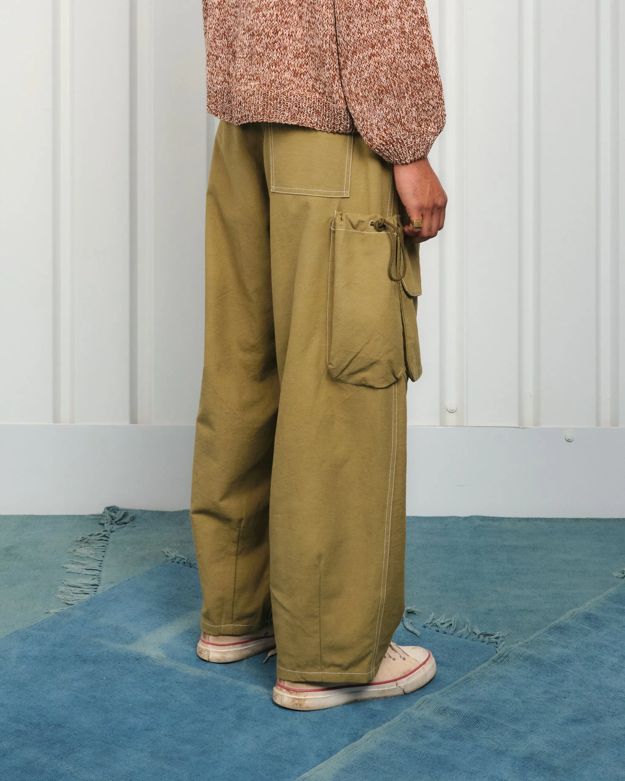 Forager Pants - Olive Contrast Slub sold by Story Mfg. product image thumbnail 5