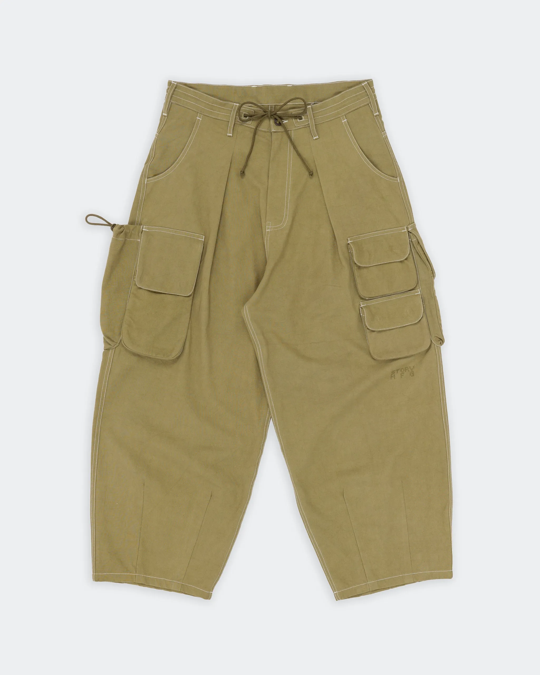 Forager Pants - Olive Contrast Slub sold by Story Mfg. product image thumbnail 3