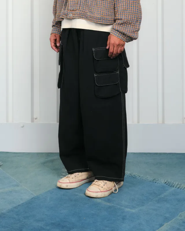 Forager Pants - Black Contrast Slub sold by Story Mfg.