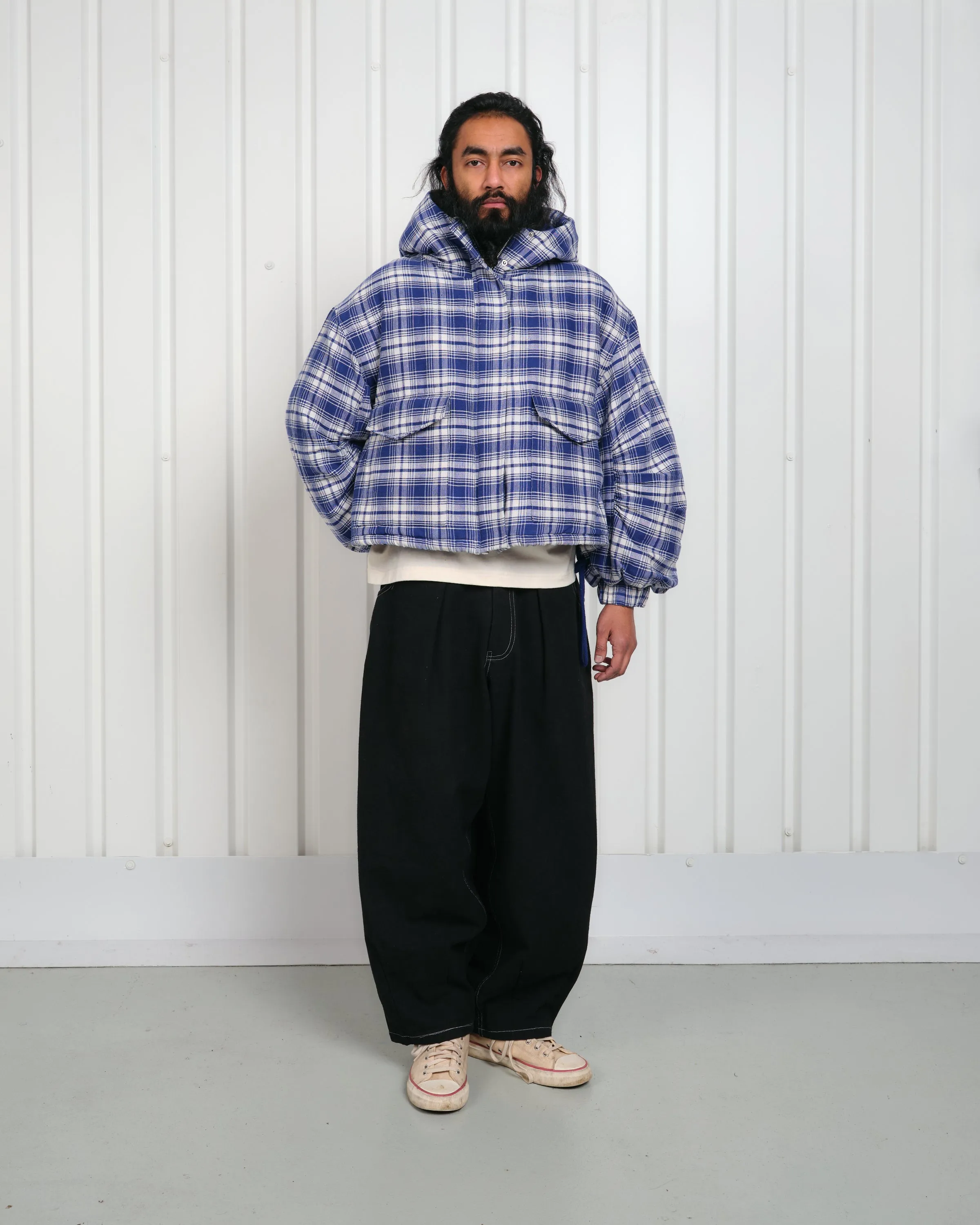 Fable Jacket - Indigo Check Handloom sold by Story Mfg. product image thumbnail 2