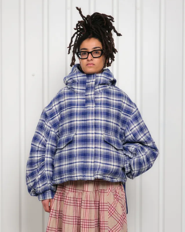 Fable Jacket - Indigo Check Handloom made by Story Mfg.