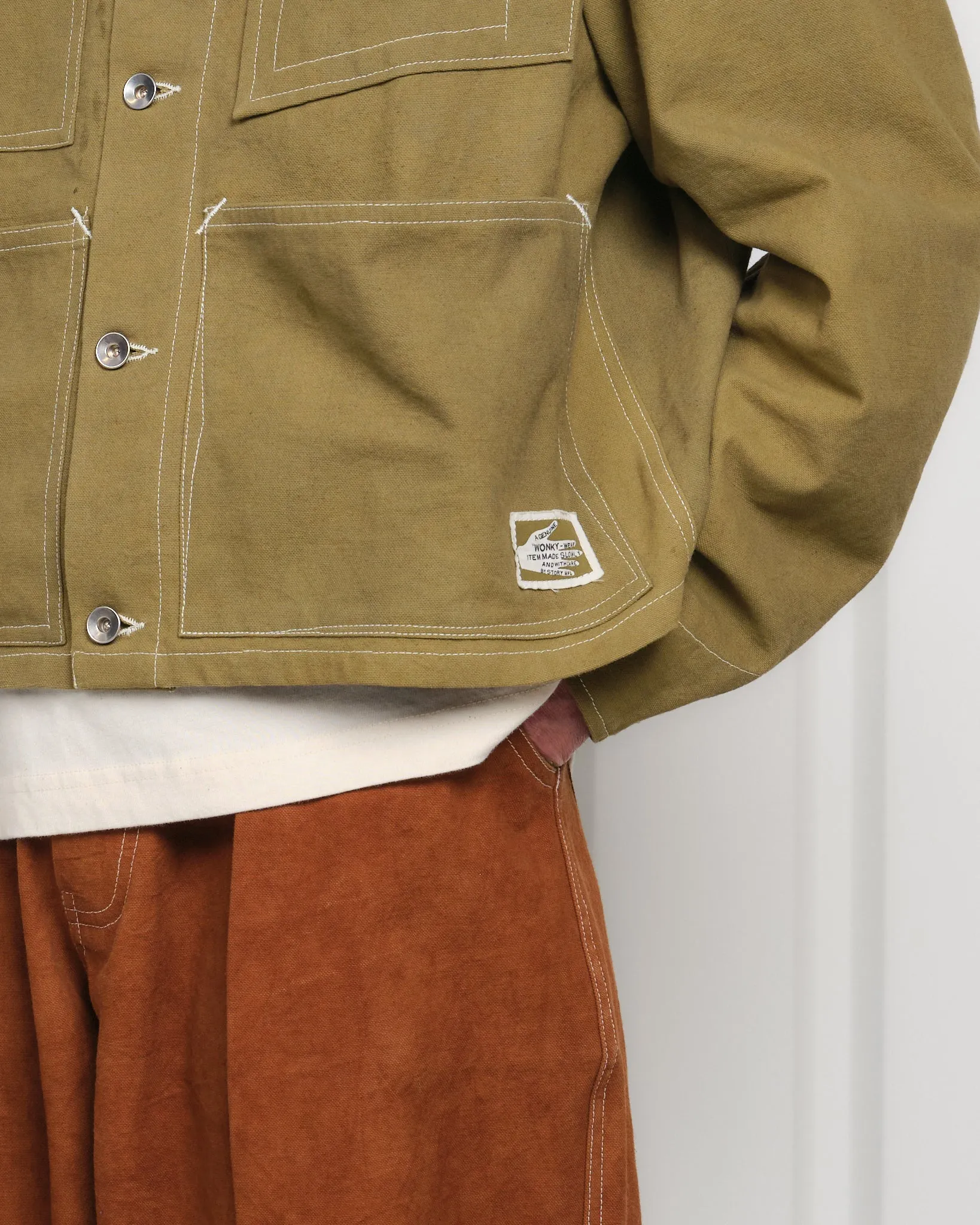 Post Jacket - Olive Wonky-Wear sold by Story Mfg. product image thumbnail 4