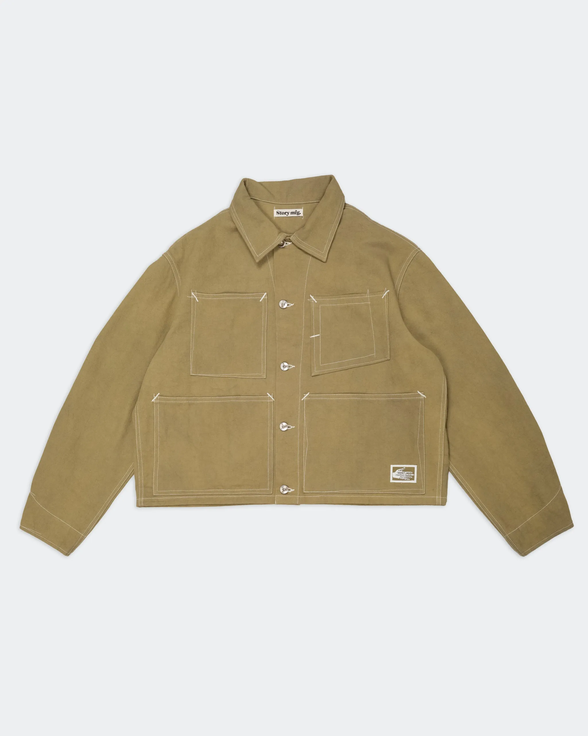 Post Jacket - Olive Wonky-Wear sold by Story Mfg. product image thumbnail 2