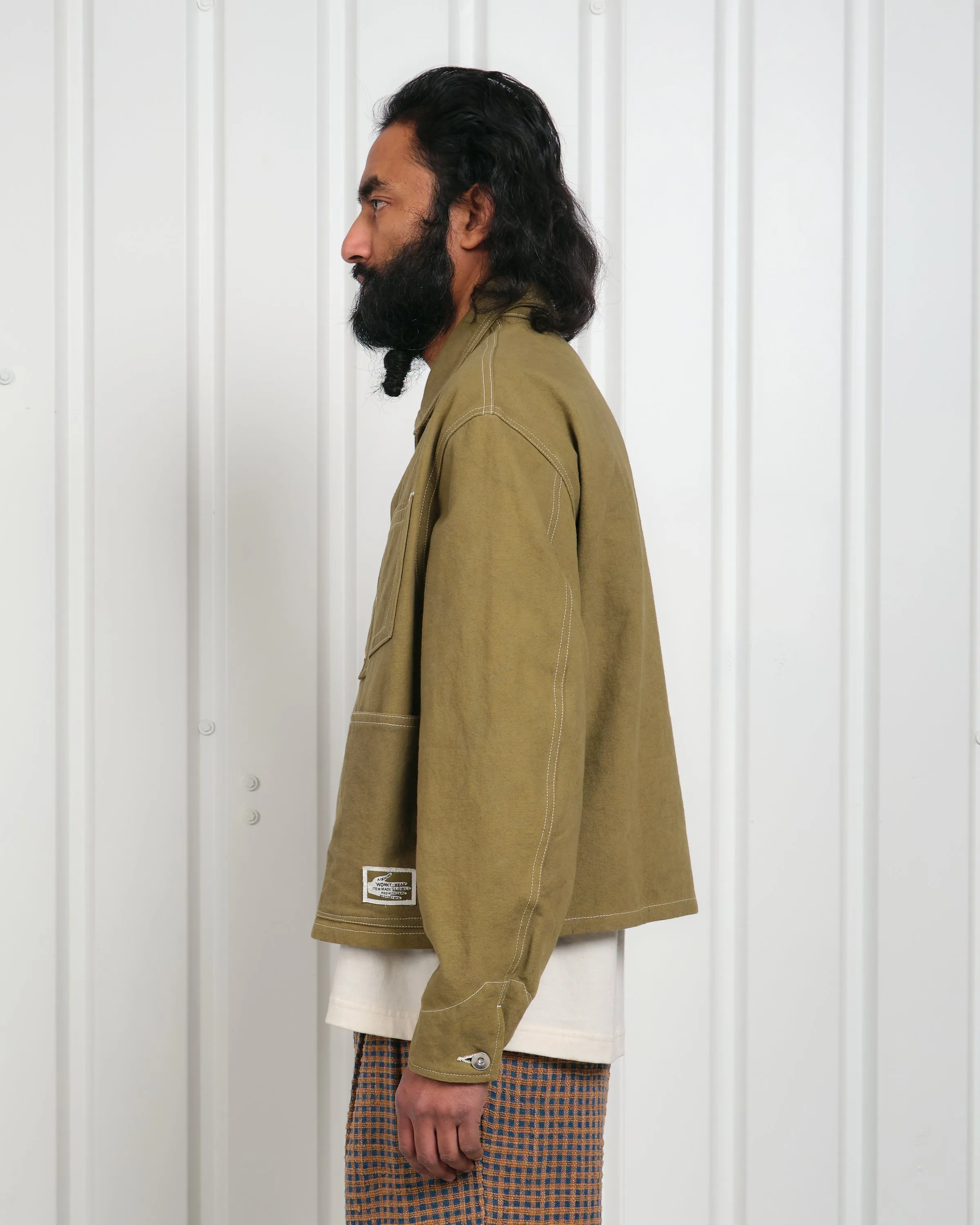 Post Jacket - Olive Wonky-Wear sold by Story Mfg. product image thumbnail 5