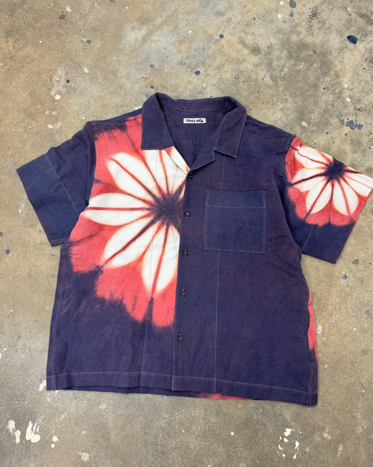 Greetings Shirt SS - Pink Flower Clamp sold by Story Mfg. product image thumbnail 5