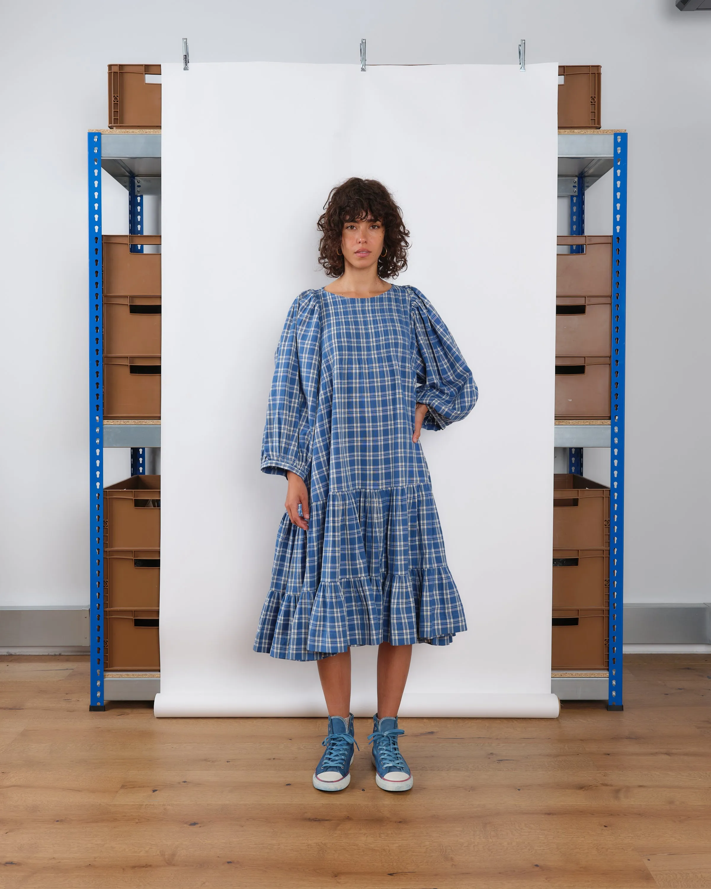 Cloud Dress - Country Check sold by Story Mfg. product image thumbnail 2